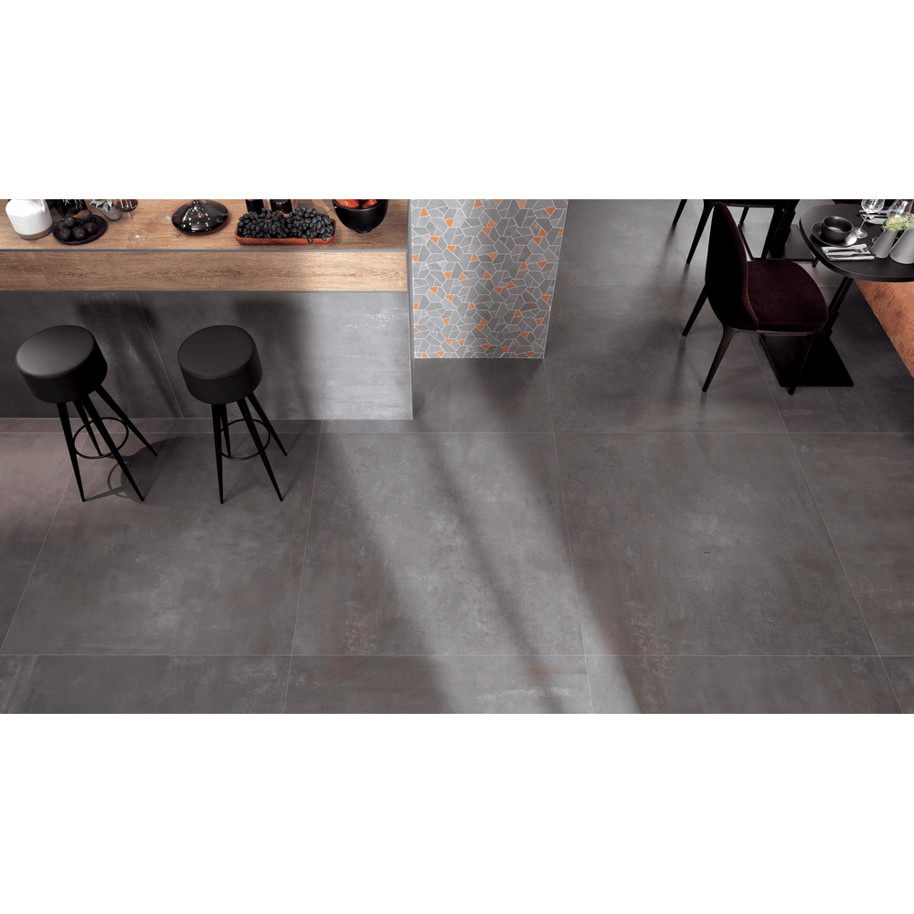 Atlas Concorde Boost AMH6 vloertegel 60x60cm 9mm mat rect. R10 smoke - Mozaiektegel.com