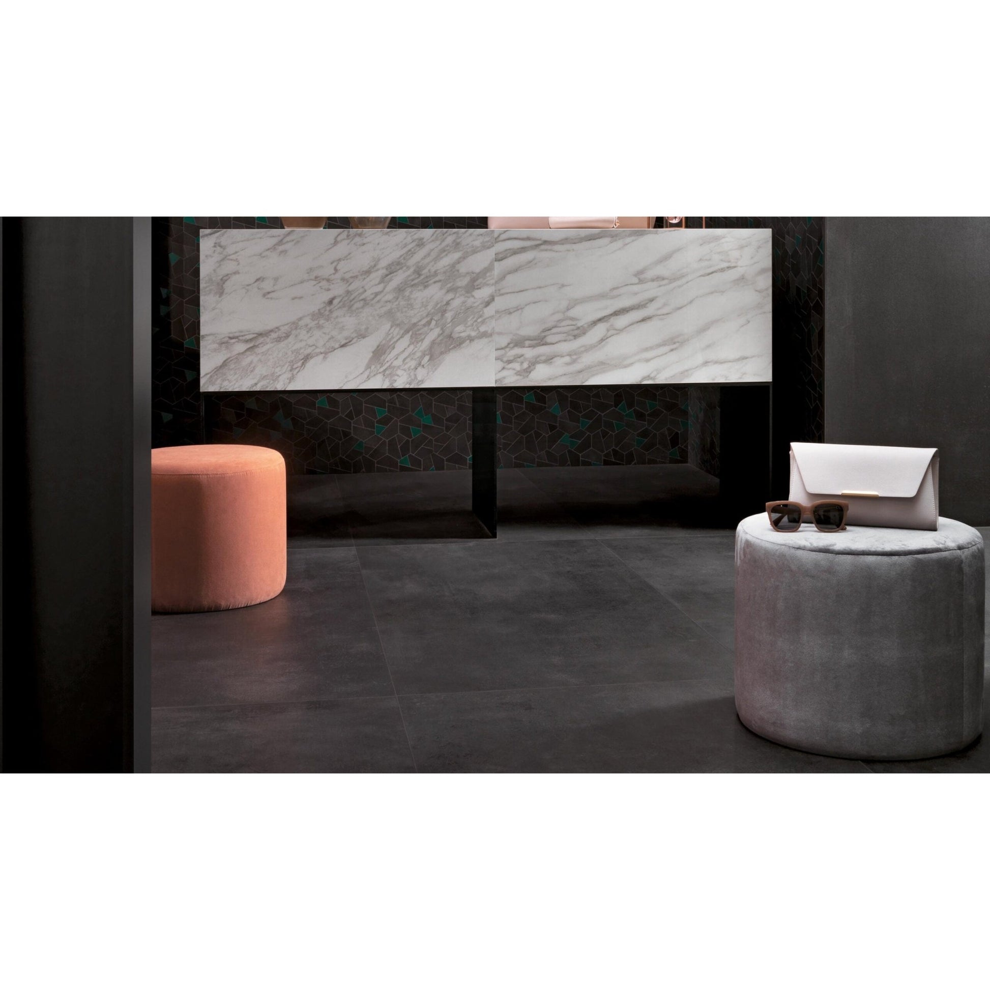 Atlas Concorde Boost AMID vloertegel 30X60cm 9mm mat rect. R10 tarmac - Mozaiektegel.com