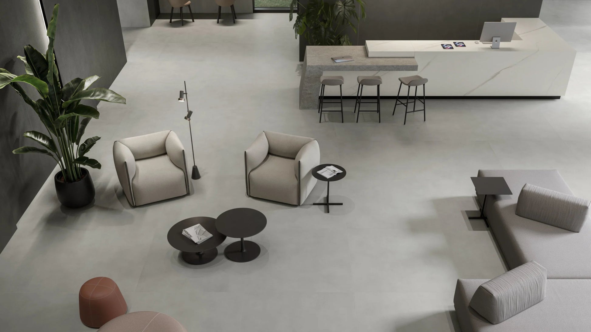 Atlas Concorde Boost Balance AJNU vloertegel 60x120cm 9mm mat ret.R10 grey - Mozaiektegel.com