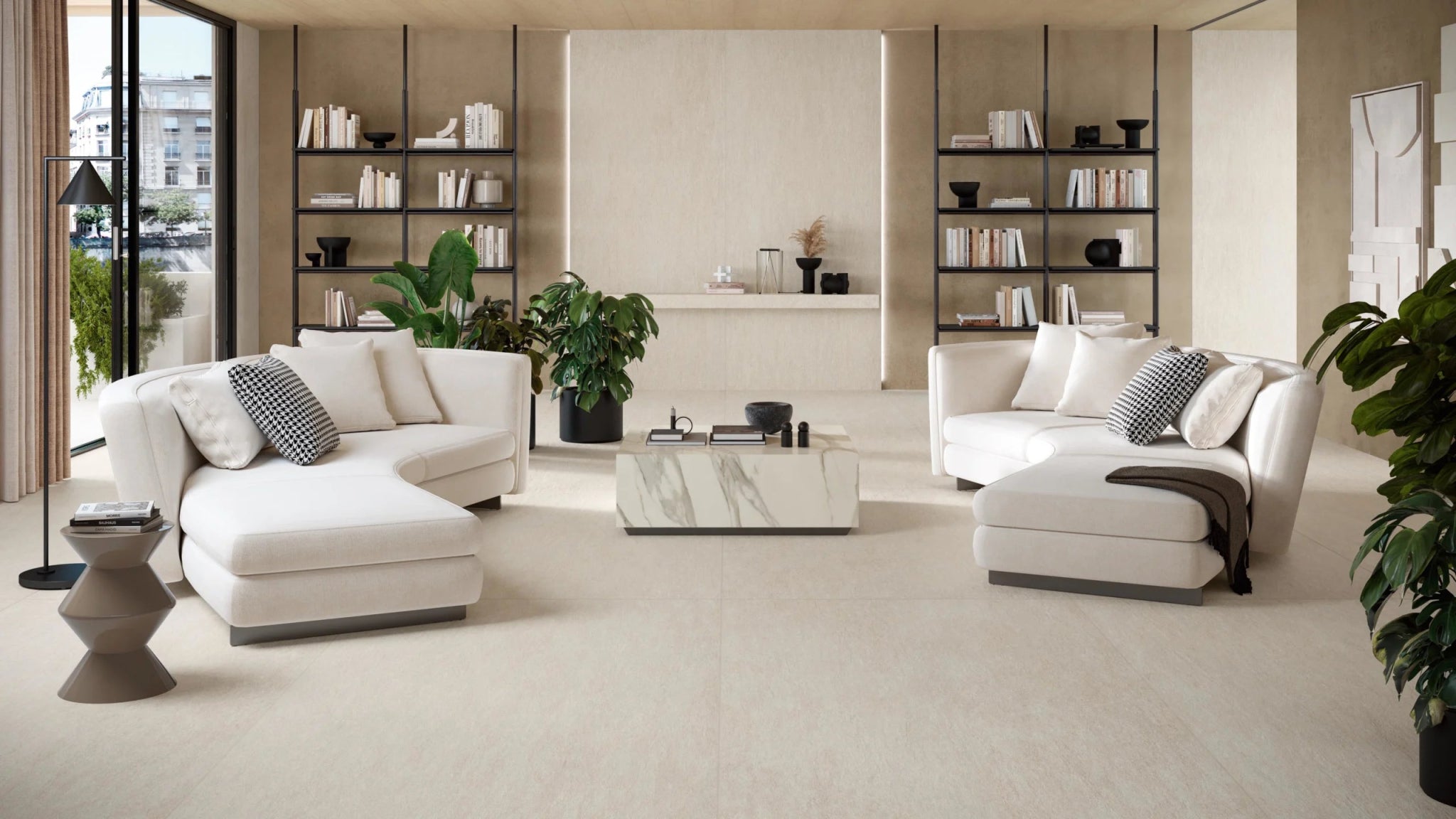 Atlas Concorde Boost Mineral AHW6 vloertegel 60X60cm 9mm mat ret.R10 white - Mozaiektegel.com