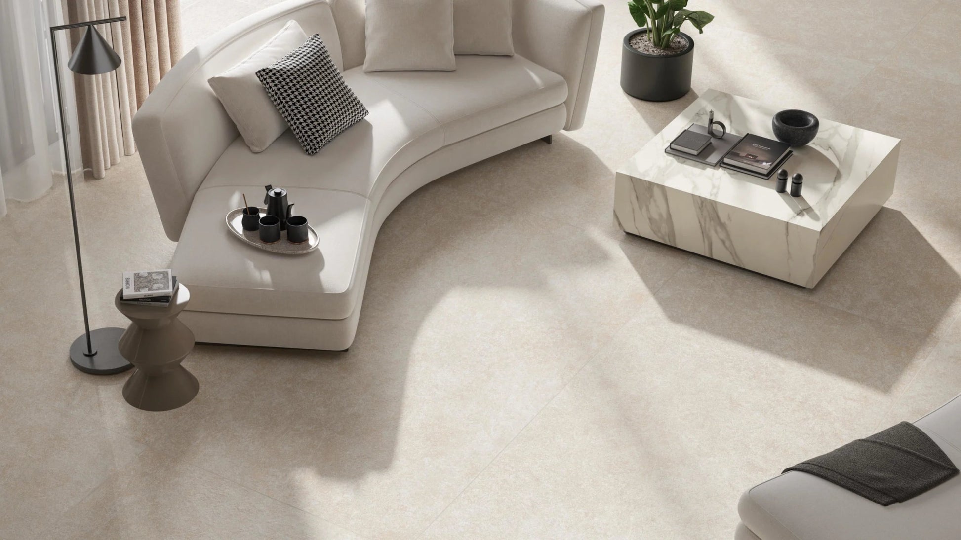 Atlas Concorde Boost Mineral AHW6 vloertegel 60X60cm 9mm mat ret.R10 white - Mozaiektegel.com