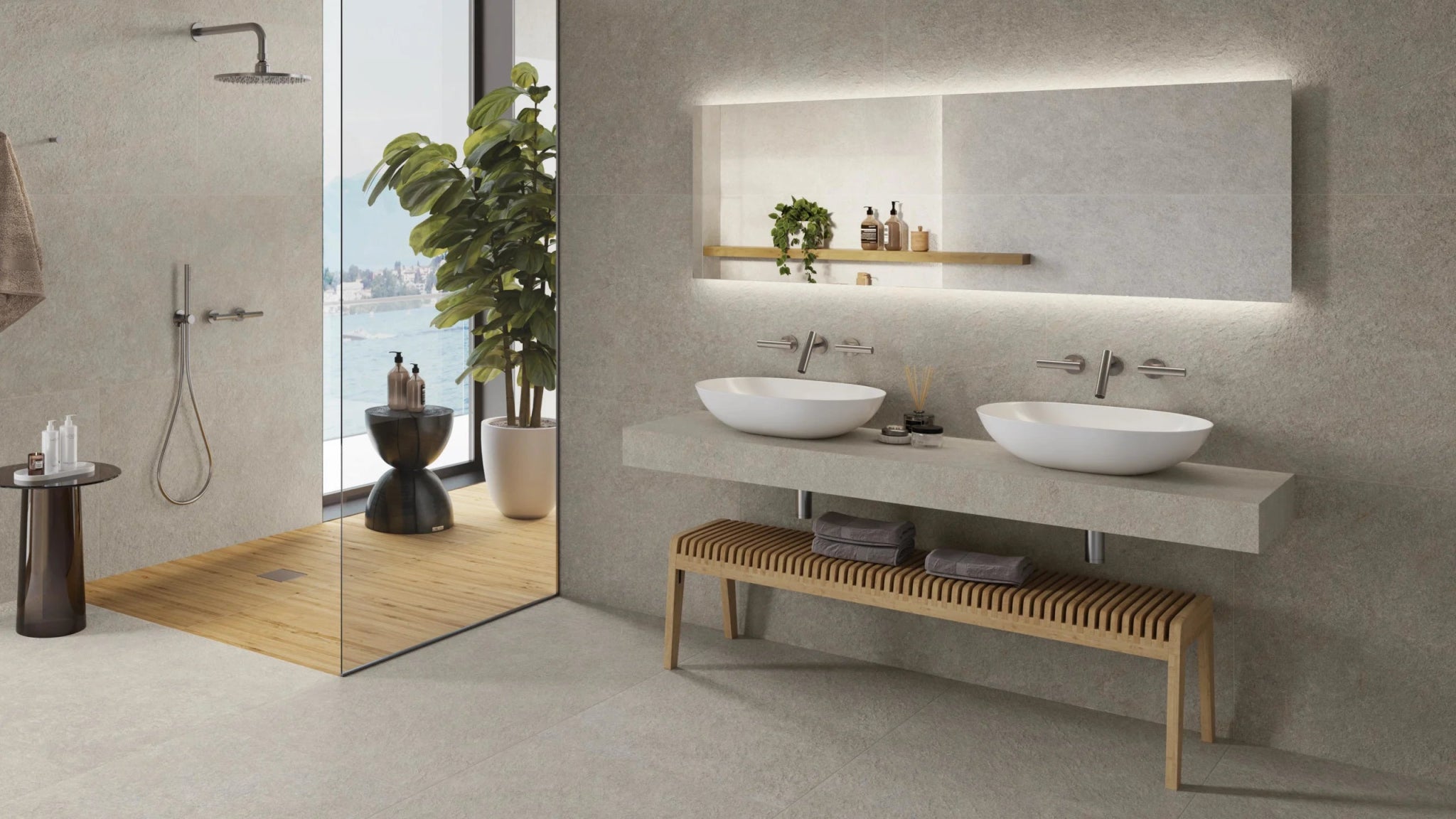 Atlas Concorde Boost Mineral AHW7 vloertegel 60X60cm 9mm mat ret.R10 pearl - Mozaiektegel.com