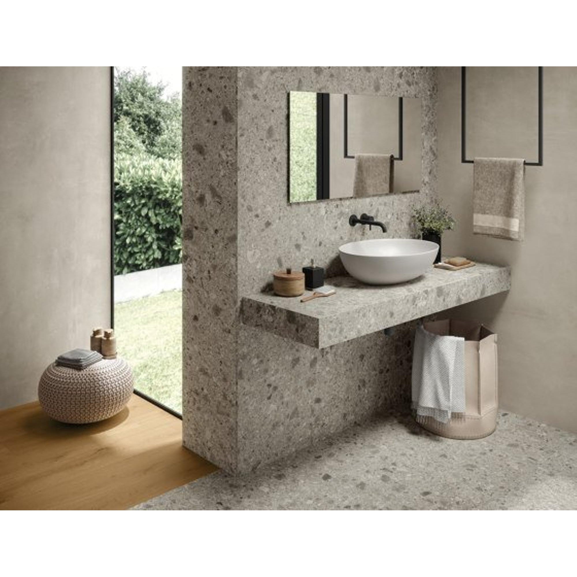 Atlas Concorde Boost Mix A80O vloertegel 30x60cm 9mm mat rect. R10 ivory - Mozaiektegel.com