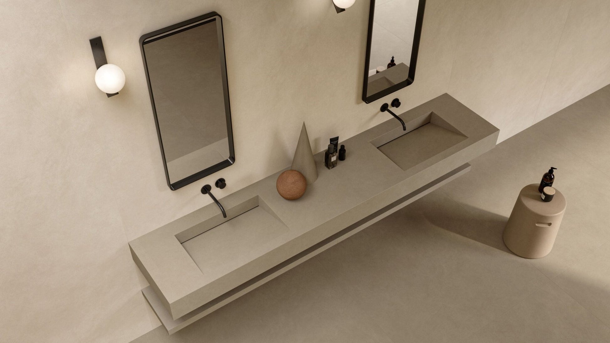 Atlas Concorde Boost Natural A64V wandtegel 50x120cm 8,5mm mat rect. kaolin - Mozaiektegel.com