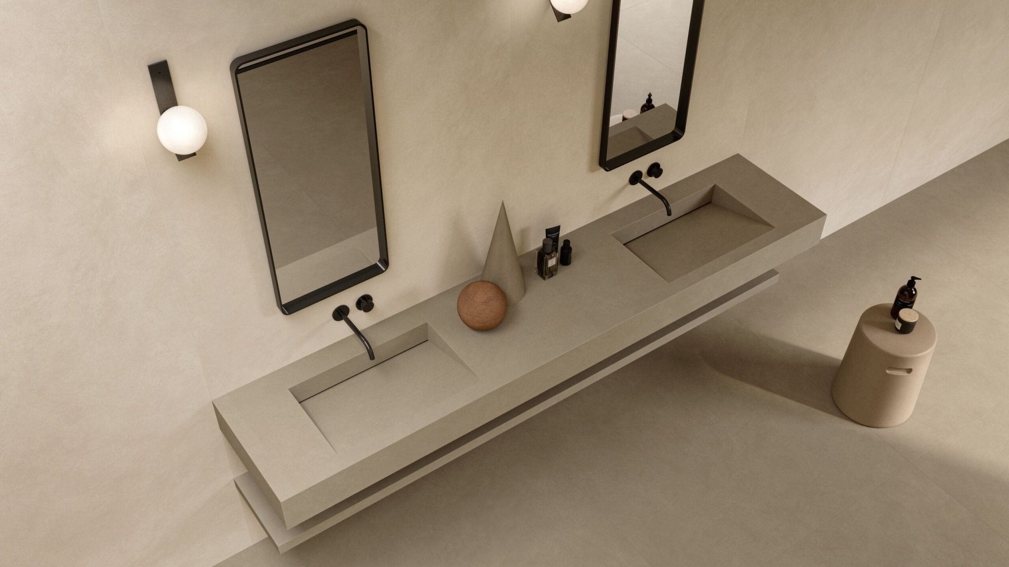 Atlas Concorde Boost Natural A64V wandtegel 50x120cm 8,5mm mat rect. kaolin - Mozaiektegel.com