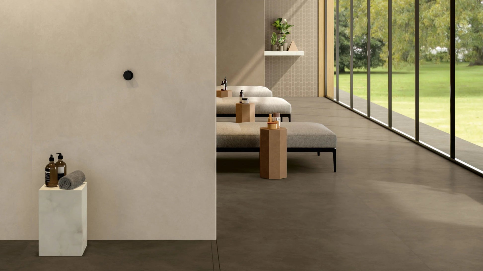 Atlas Concorde Boost Natural A66F vloertegel 60x60cm 9mm mat rect. R10 umber - Mozaiektegel.com