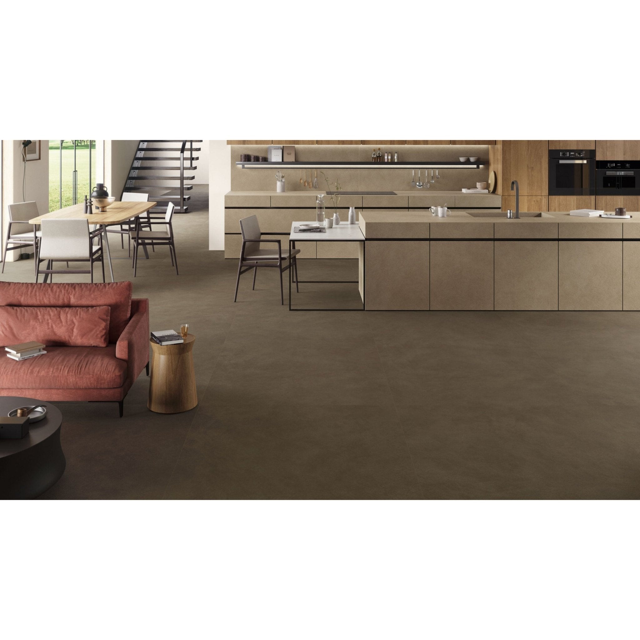 Atlas Concorde Boost Natural A66K vloertegel 30X60cm 9mm mat rect. R10 umber - Mozaiektegel.com