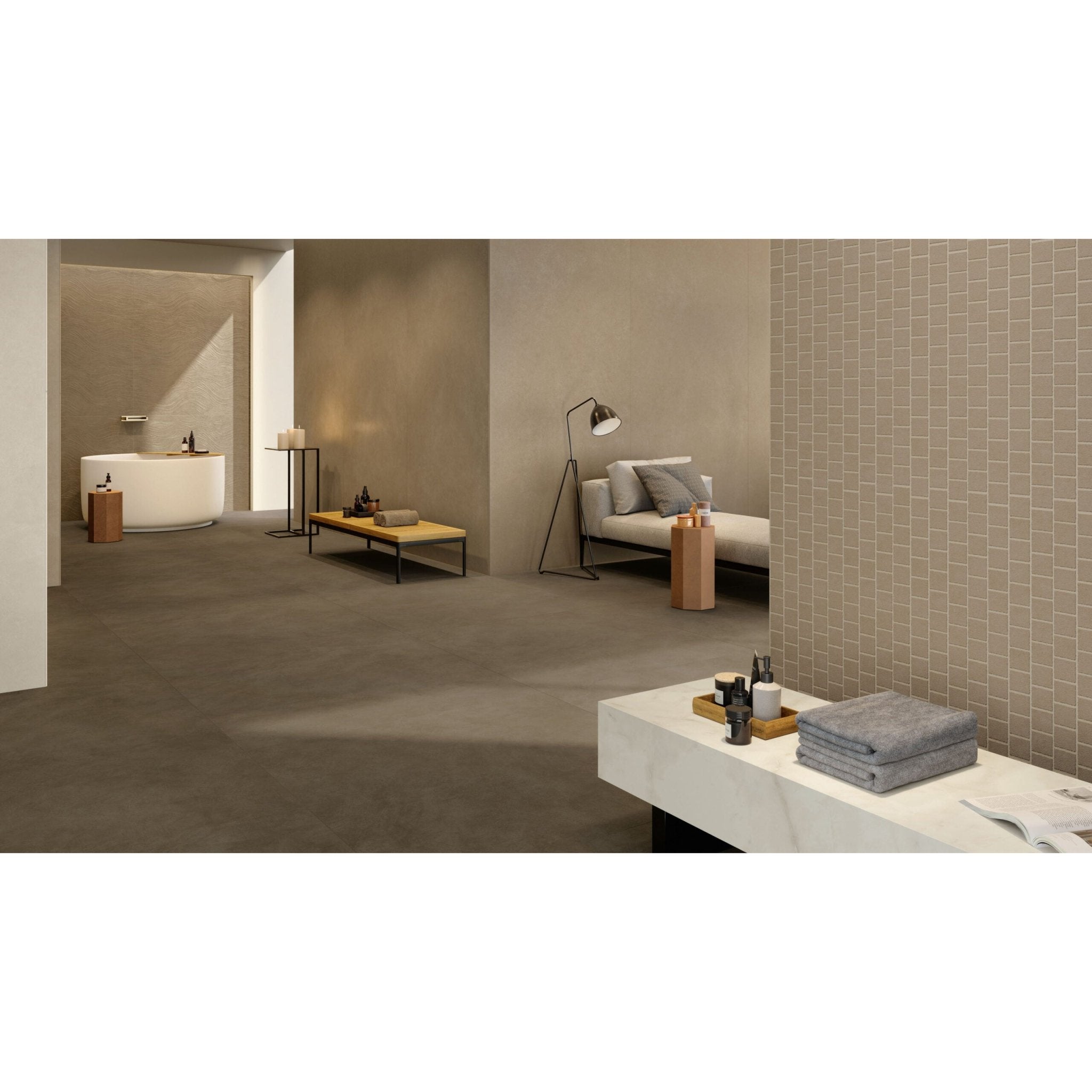 Atlas Concorde Boost Natural A66K vloertegel 30X60cm 9mm mat rect. R10 umber - Mozaiektegel.com