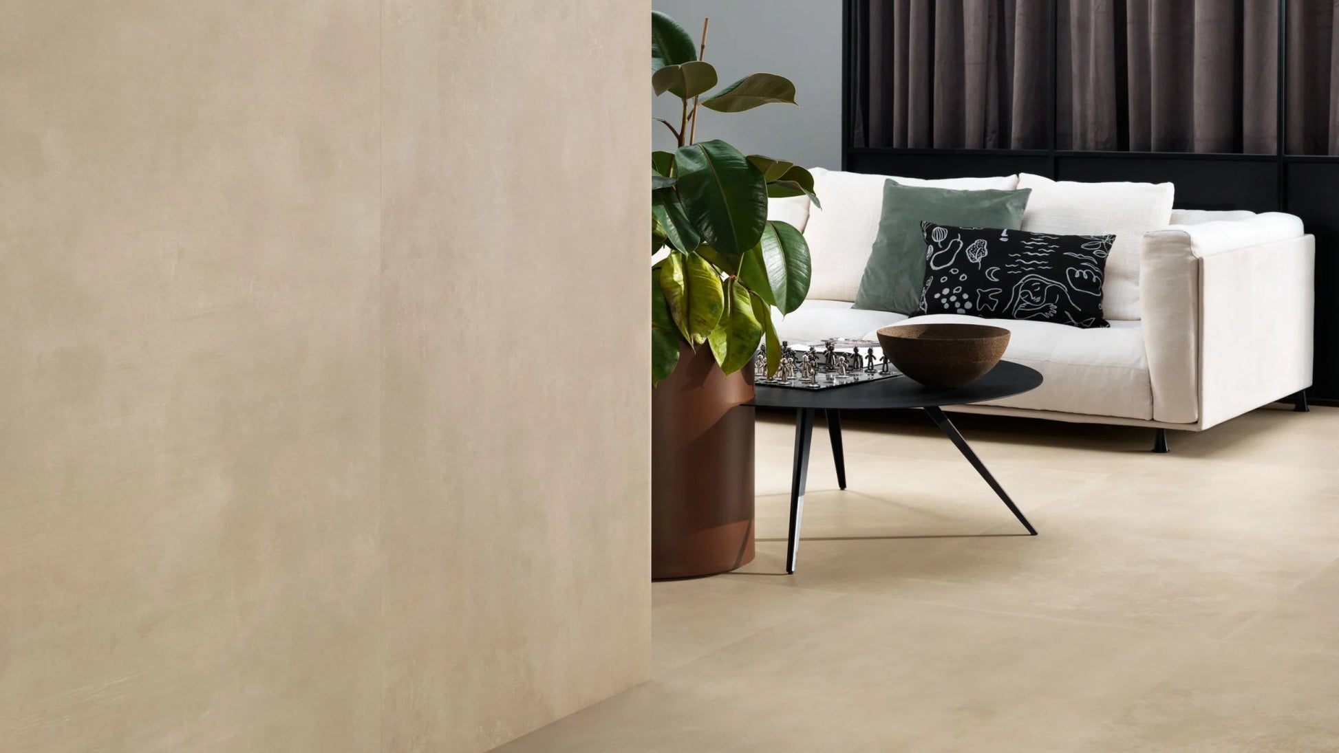 Atlas Concorde Boost Pro A0AH vloertegel 120x120cm 9mm mat rect.R10 cream - Mozaiektegel.com