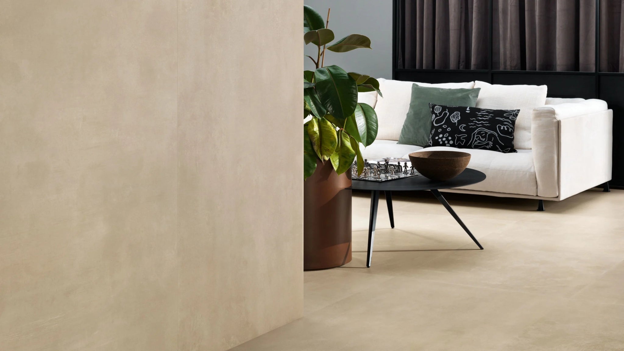 Atlas Concorde Boost Pro A0AH vloertegel 120x120cm 9mm mat rect.R10 cream - Mozaiektegel.com