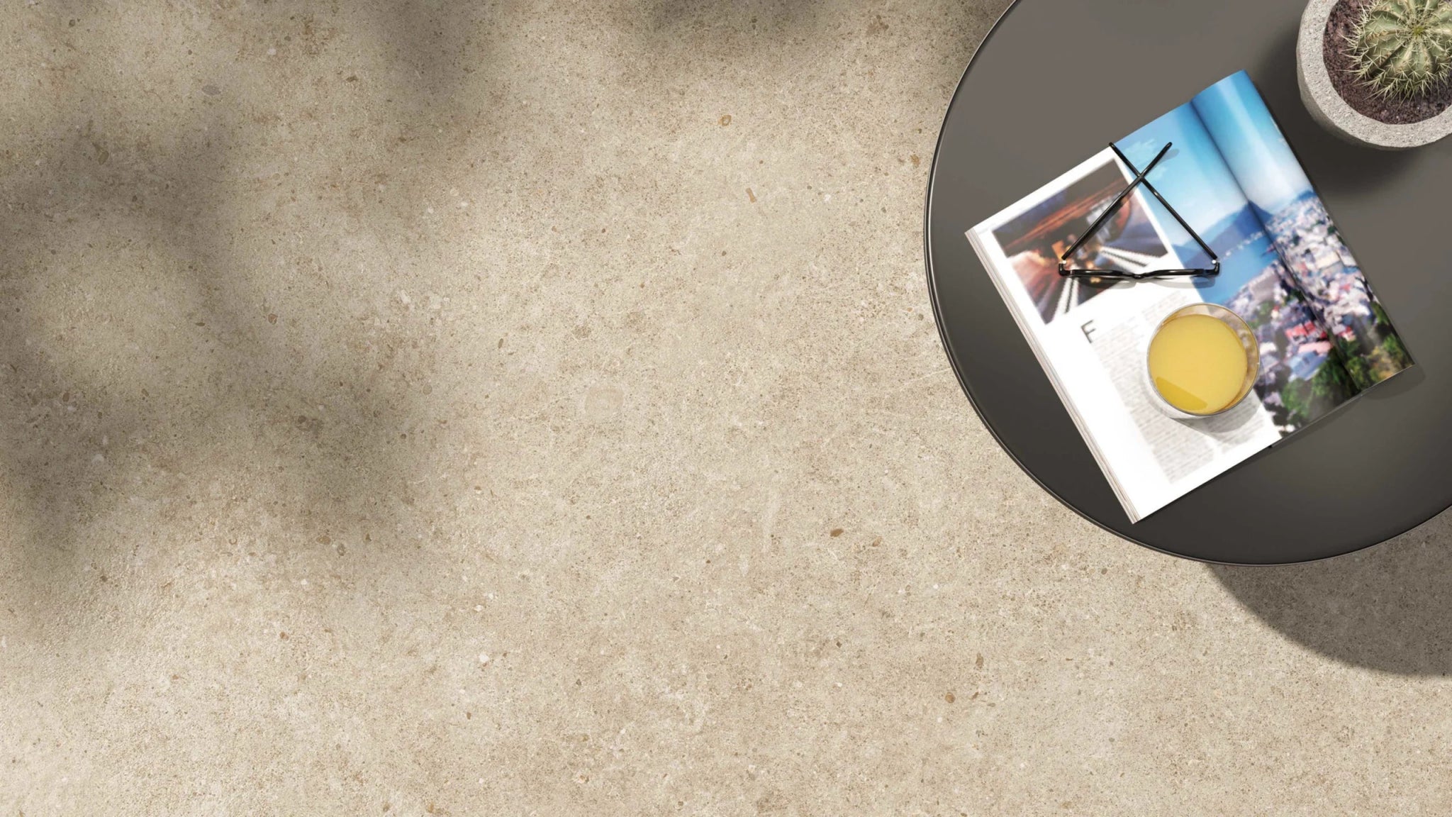 Atlas Concorde Boost Stone A6Q4 vloertegel 60x120cm 9mm mat rect. R10 cream - Mozaiektegel.com