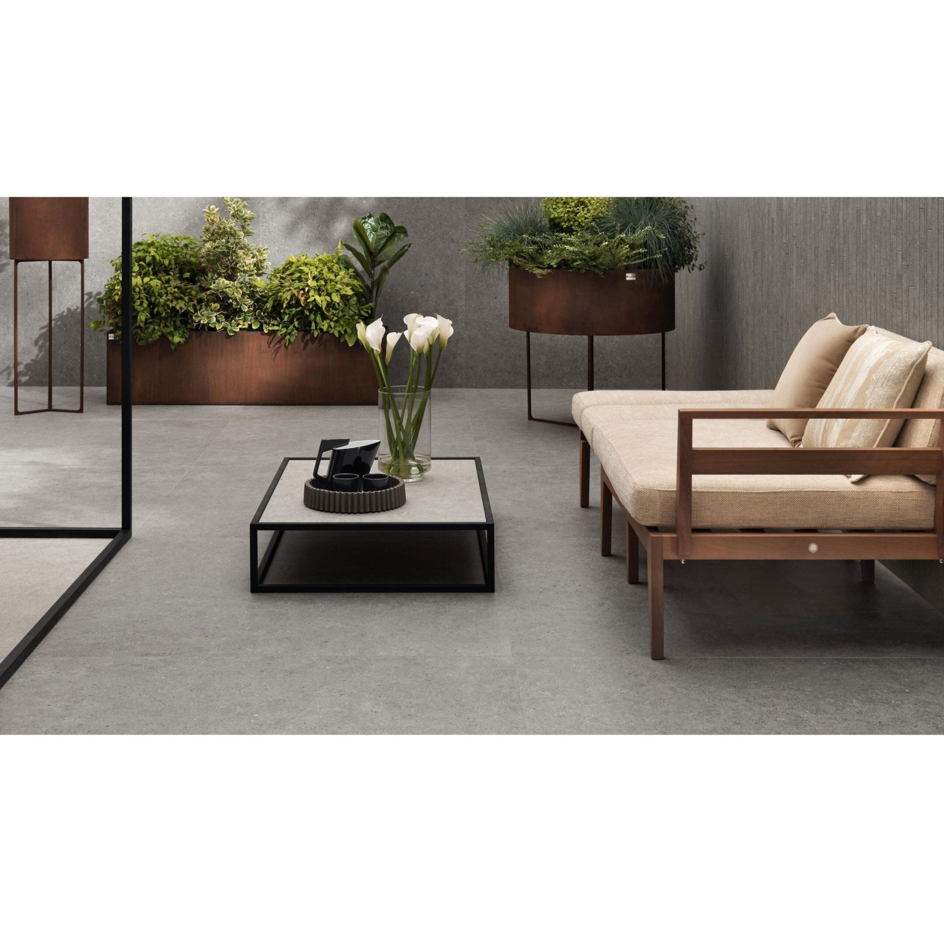 Atlas Concorde Boost Stone A6R3 vloertegel 30X60cm 9mm mat rect. R10 grey - Mozaiektegel.com