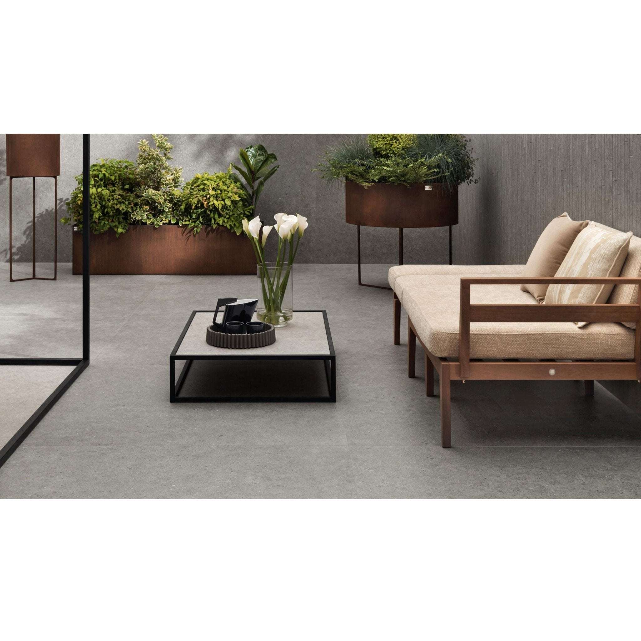 Atlas Concorde Boost Stone A6R3 vloertegel 30X60cm 9mm mat rect. R10 grey - Mozaiektegel.com