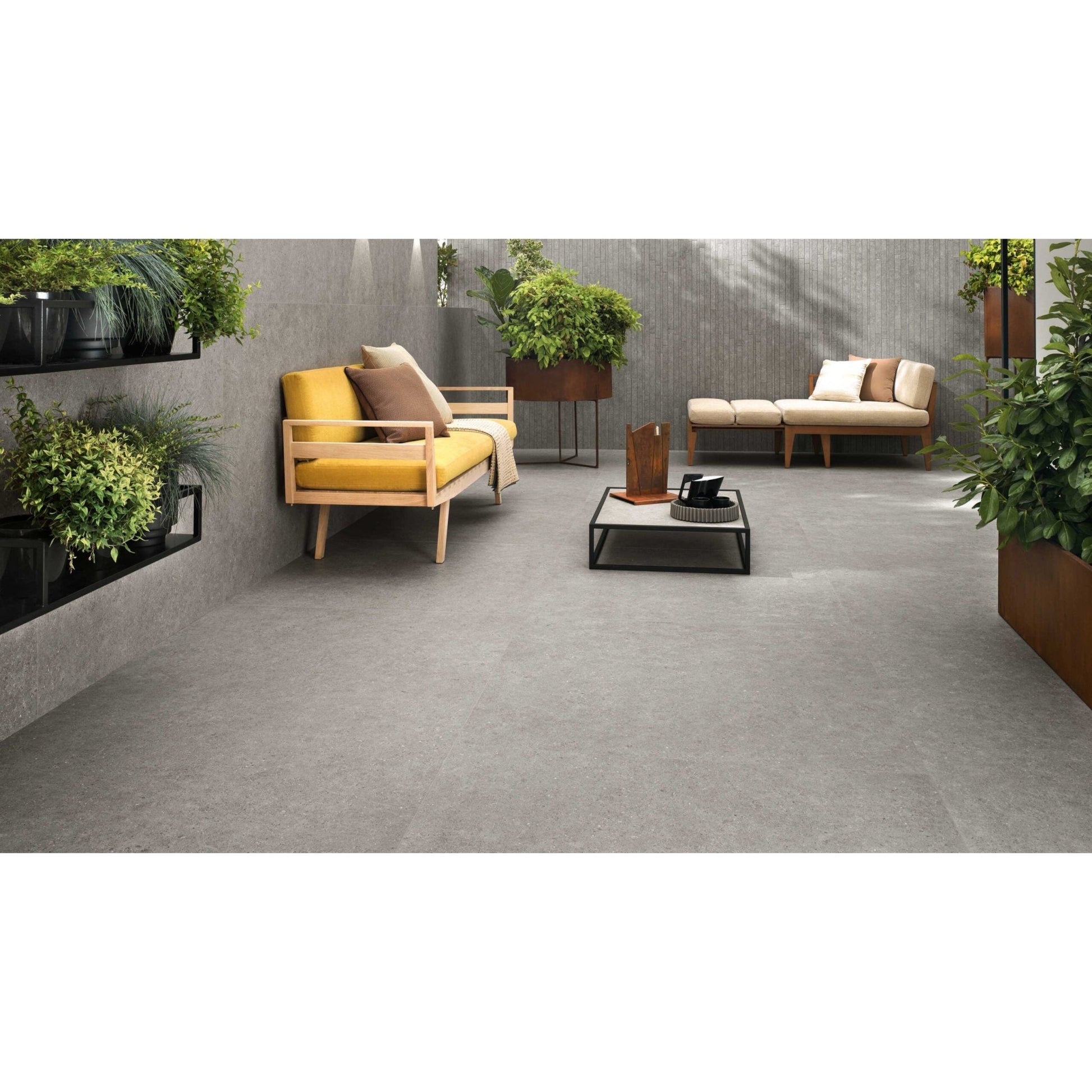 Atlas Concorde Boost Stone A6R3 vloertegel 30X60cm 9mm mat rect. R10 grey - Mozaiektegel.com