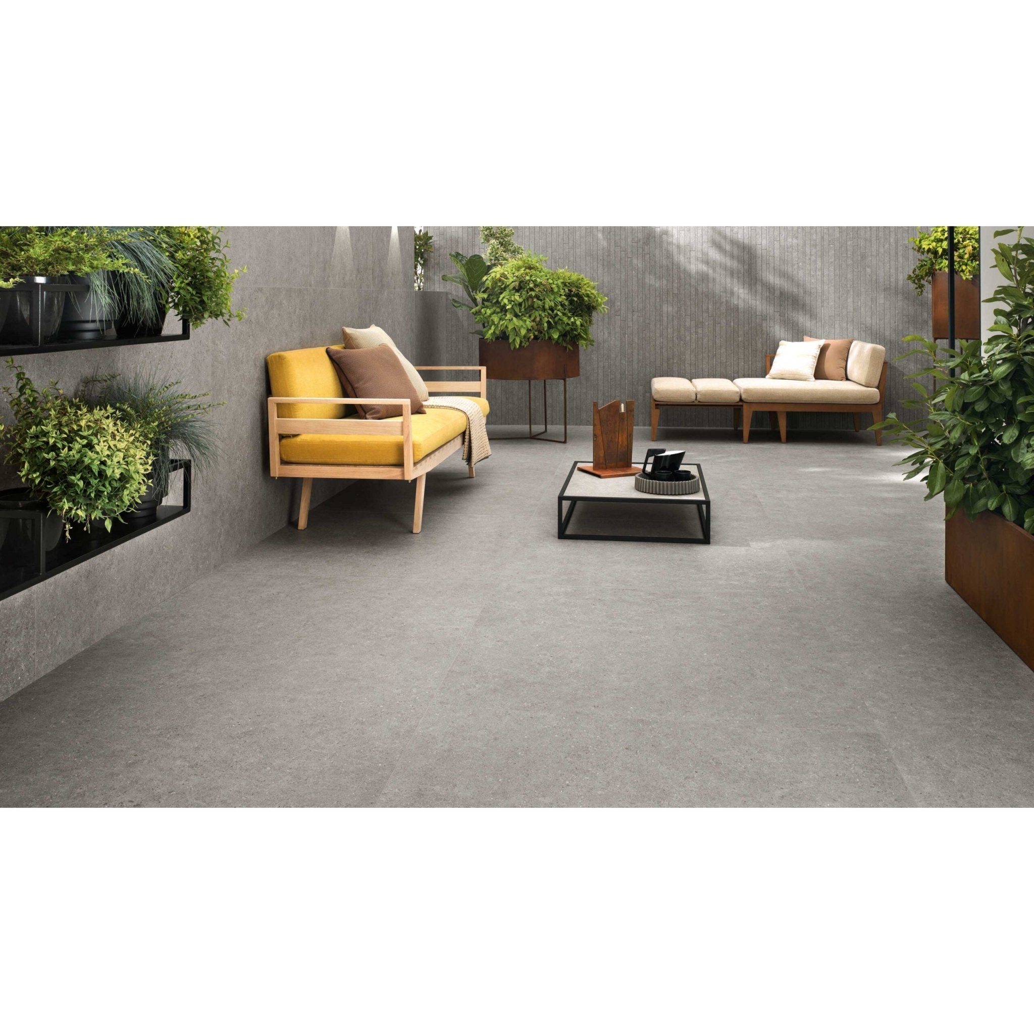 Atlas Concorde Boost Stone A6R3 vloertegel 30X60cm 9mm mat rect. R10 grey - Mozaiektegel.com