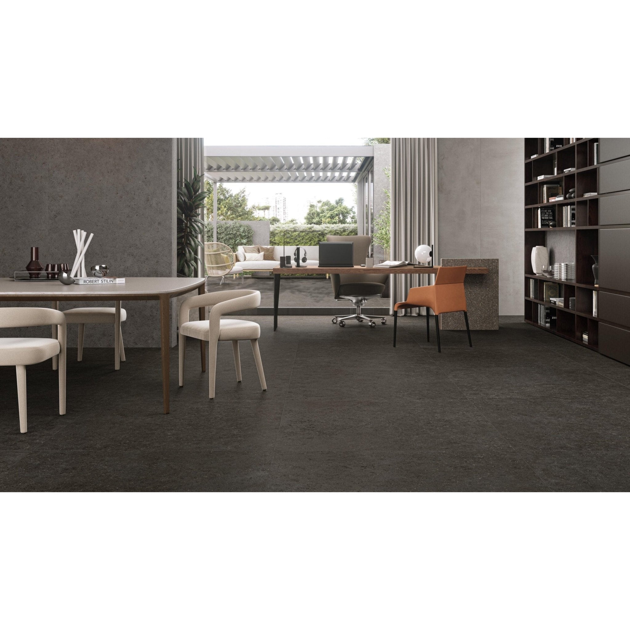 Atlas Concorde Boost Stone A6R6 vloertegel 30X60cm 9mm mat rect. R10 tarmac - Mozaiektegel.com