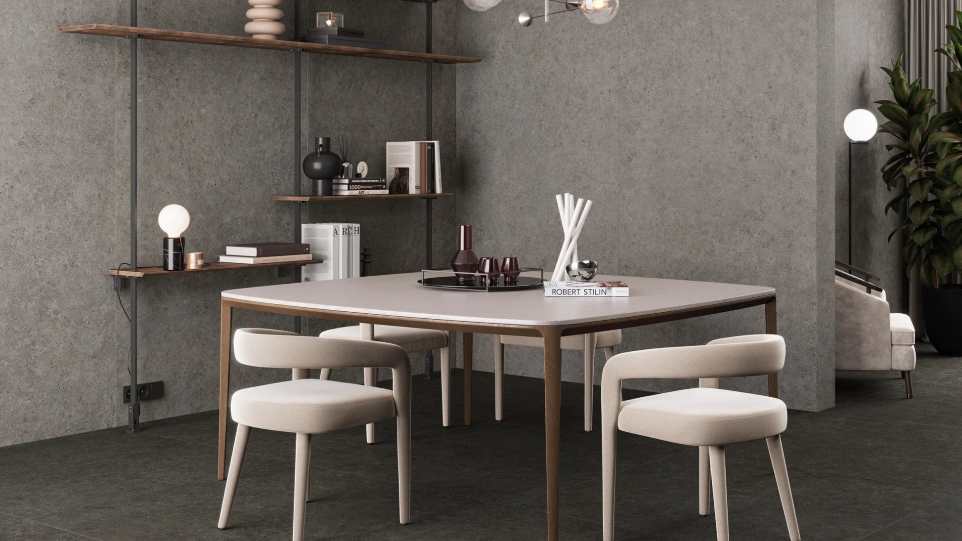 Atlas Concorde Boost Stone A6RN vloertegel 60x60cm 9mm mat rect. R10 smoke - Mozaiektegel.com