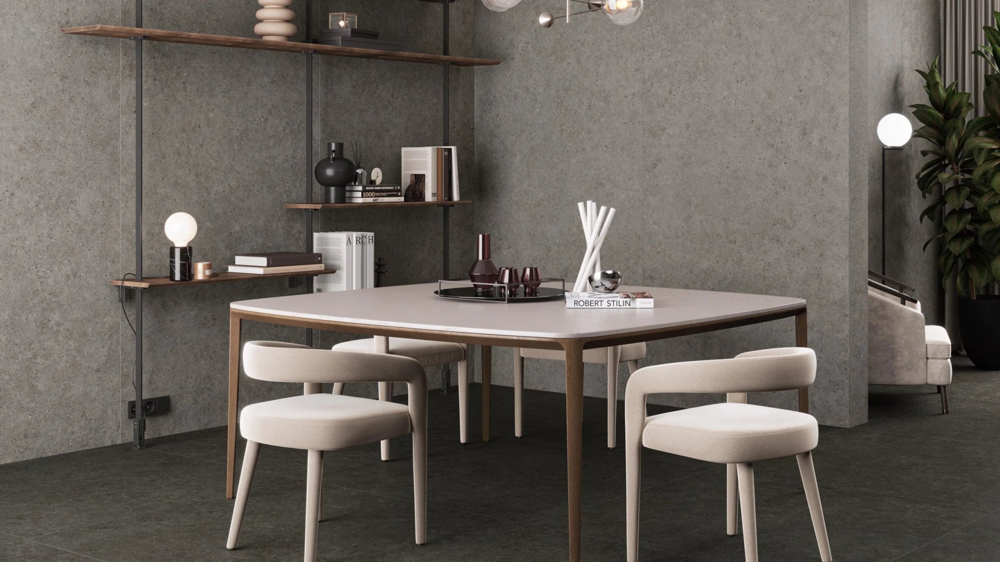 Atlas Concorde Boost Stone A6RN vloertegel 60x60cm 9mm mat rect. R10 smoke - Mozaiektegel.com