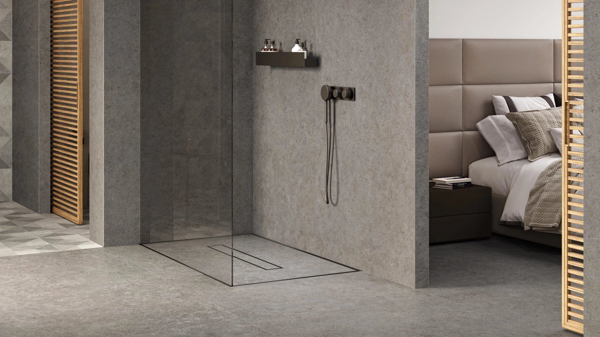 Atlas Concorde Boost Stone A6RN vloertegel 60x60cm 9mm mat rect. R10 smoke - Mozaiektegel.com