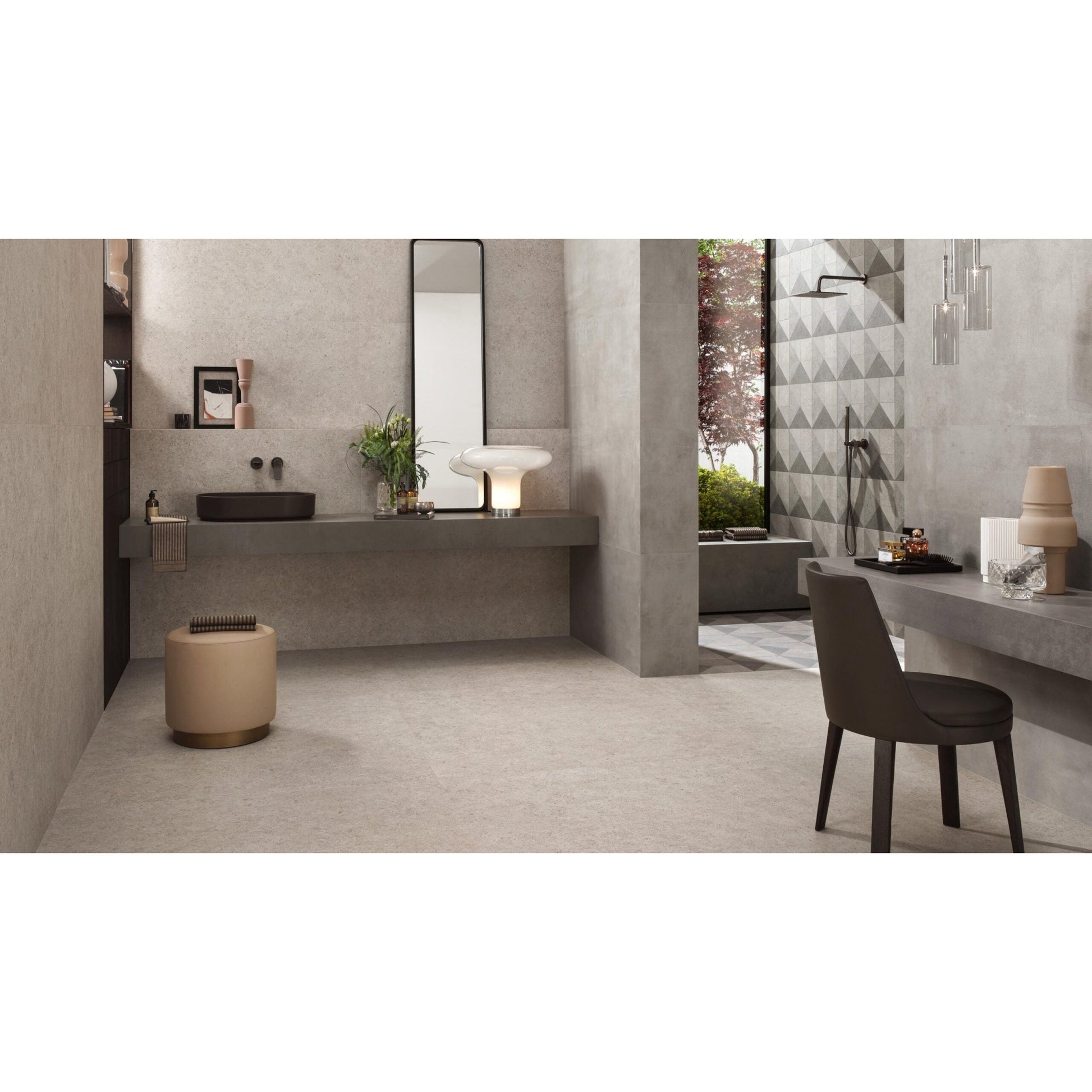 Atlas Concorde Boost Stone A6RX vloertegel 30X60cm 9mm mat rect. R10 white - Mozaiektegel.com