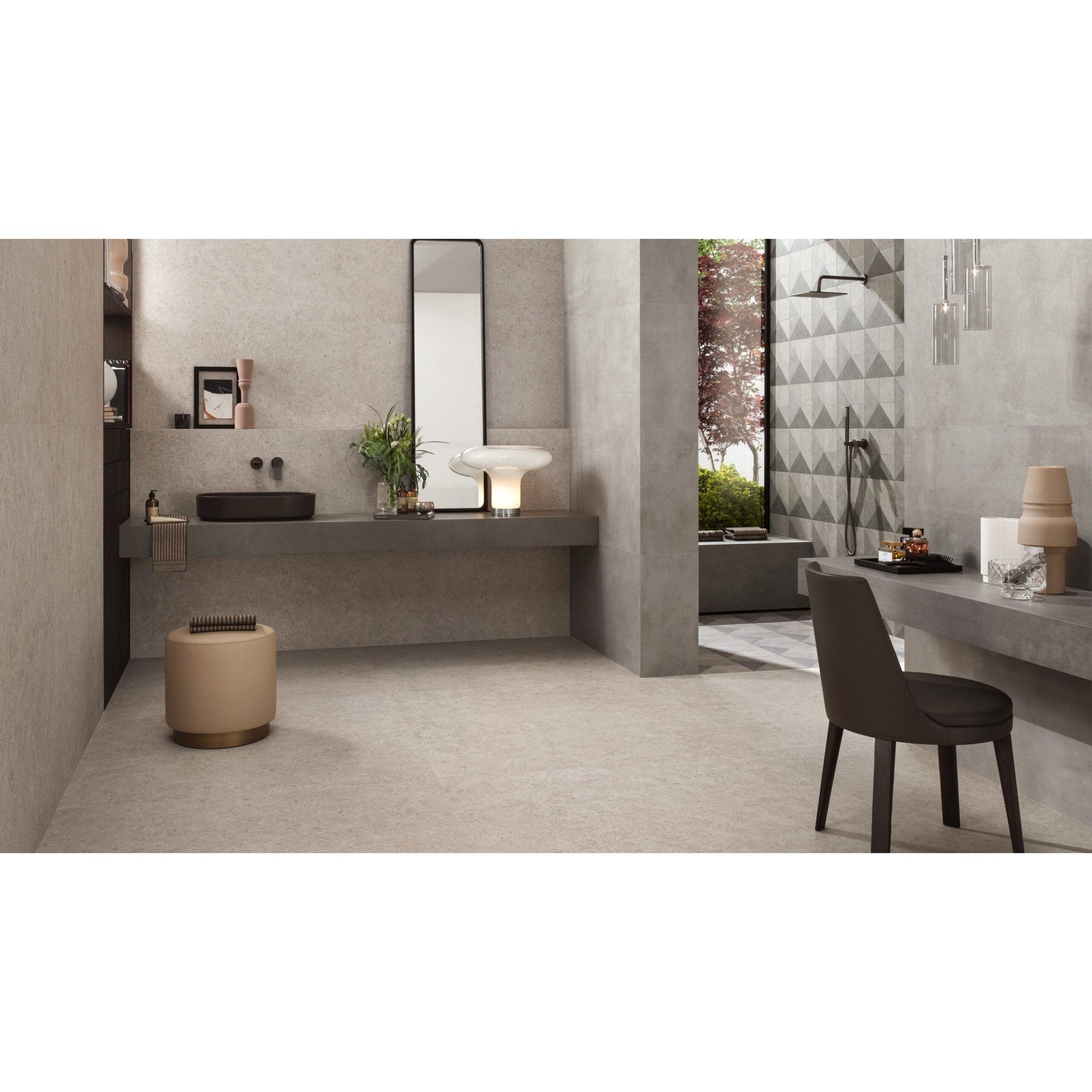 Atlas Concorde Boost Stone A6RX vloertegel 30X60cm 9mm mat rect. R10 white - Mozaiektegel.com