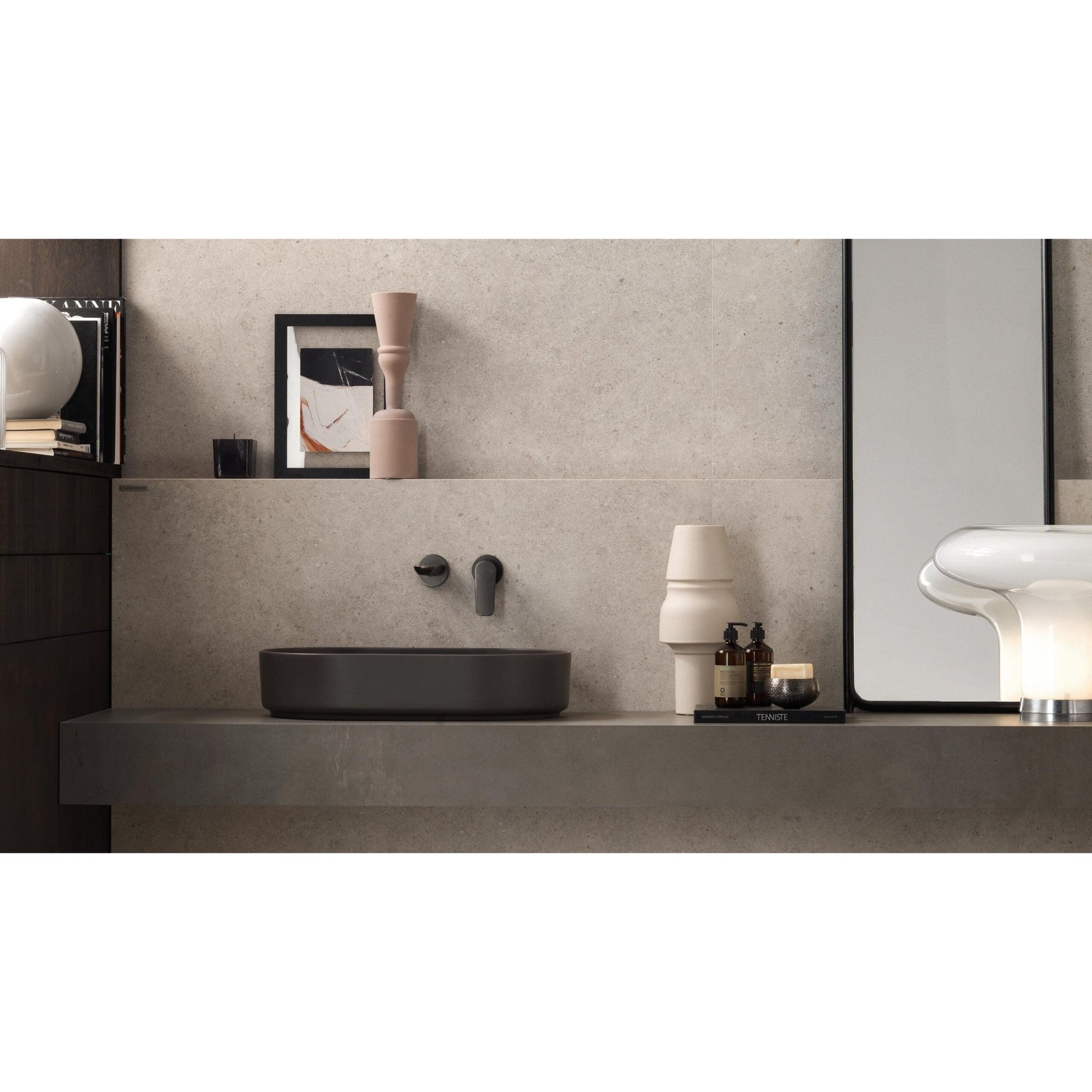 Atlas Concorde Boost Stone A6RX vloertegel 30X60cm 9mm mat rect. R10 white - Mozaiektegel.com