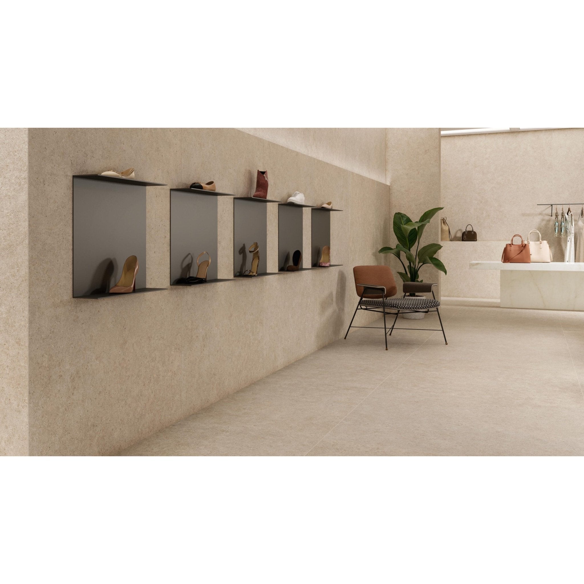 Atlas Concorde Boost Stone A6RY vloertegel 30X60cm 9mm mat rect. R10 ivory - Mozaiektegel.com