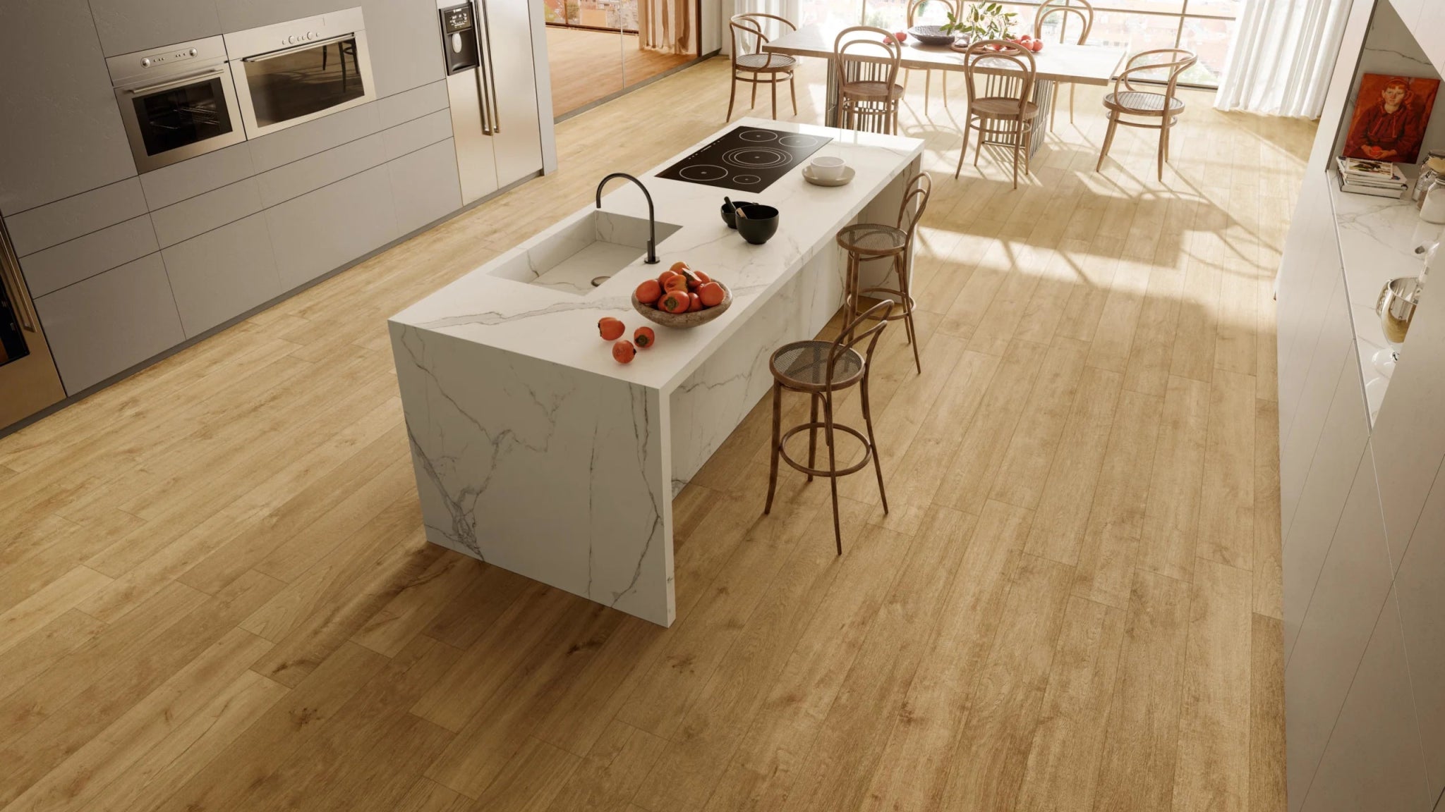 Atlas Concorde Heartwood AL7E vloertegel 20X120cm 9mm mat ret.R10 malt - Mozaiektegel.com