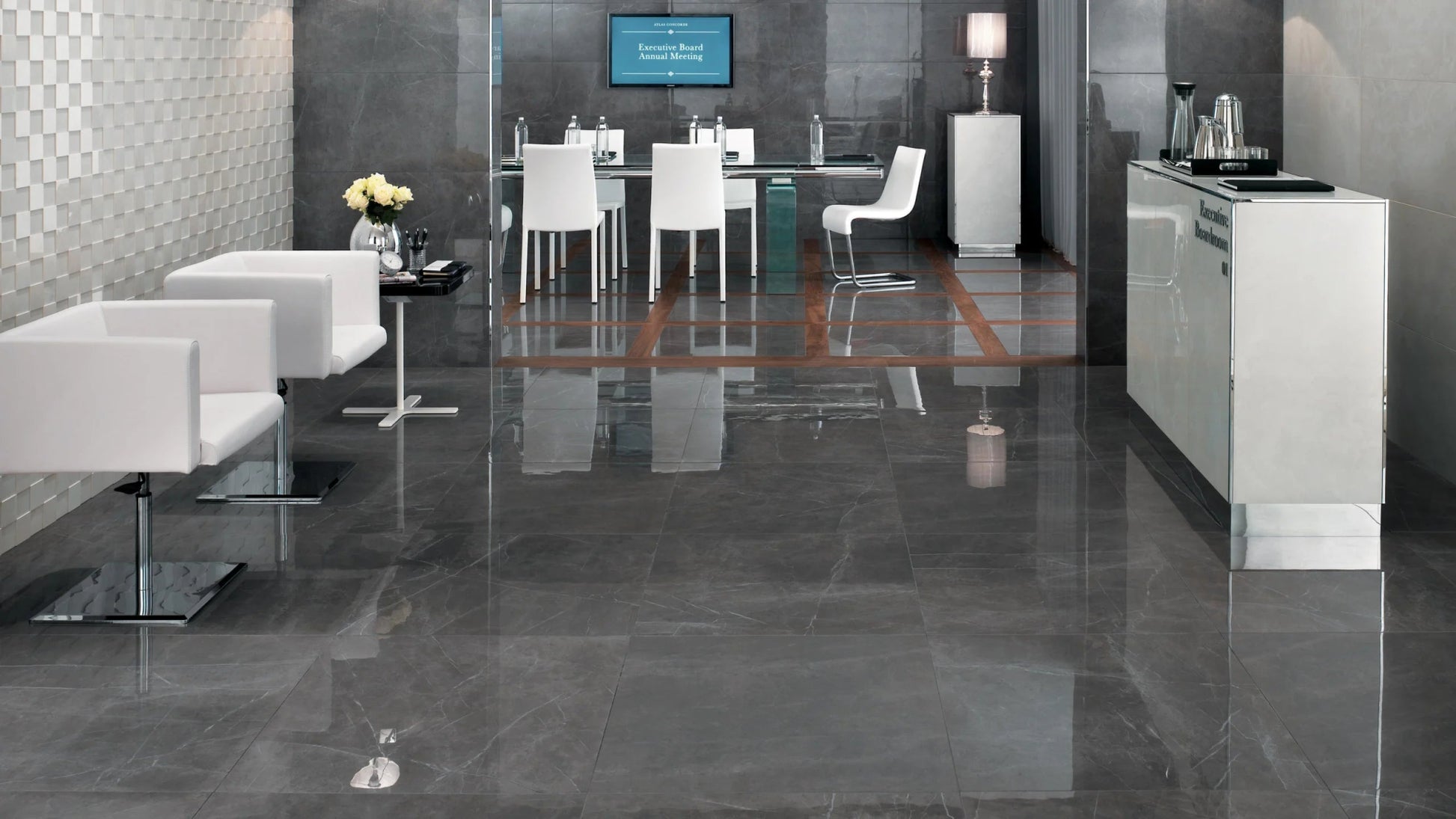 Atlas Concorde Marvel A21H vloertegel 60x120cm 9mm glans rect. grey - Mozaiektegel.com