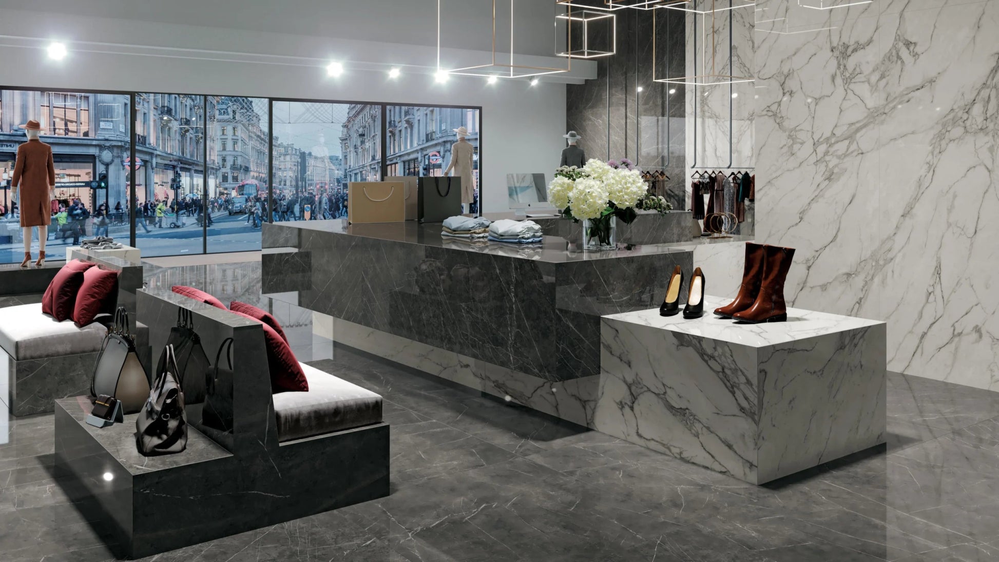 Atlas Concorde Marvel A21H vloertegel 60x120cm 9mm glans rect. grey - Mozaiektegel.com