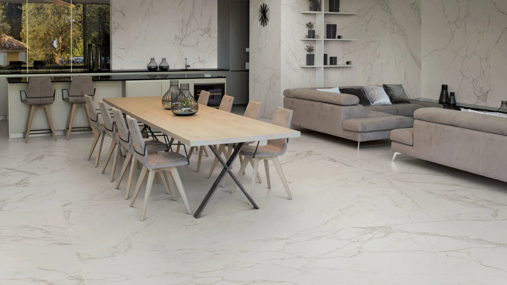 Atlas Concorde Marvel A21S vloertegel 60x120cm 9mm glans rect. white - Mozaiektegel.com