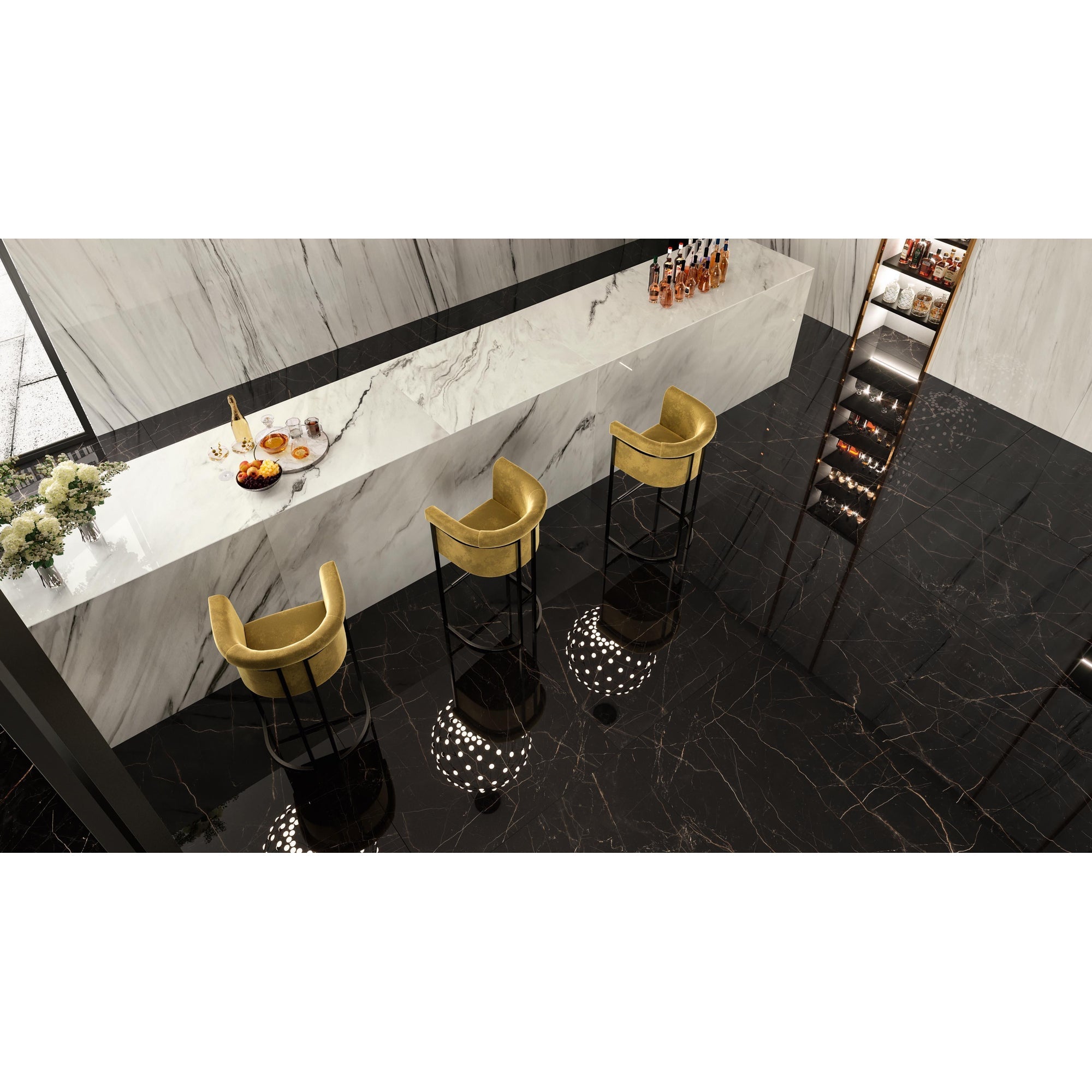 Atlas Concorde Marvel Dream A203 vloertegel 120x120cm 9mm mat rect.R10 bianc.fantas - Mozaiektegel.com