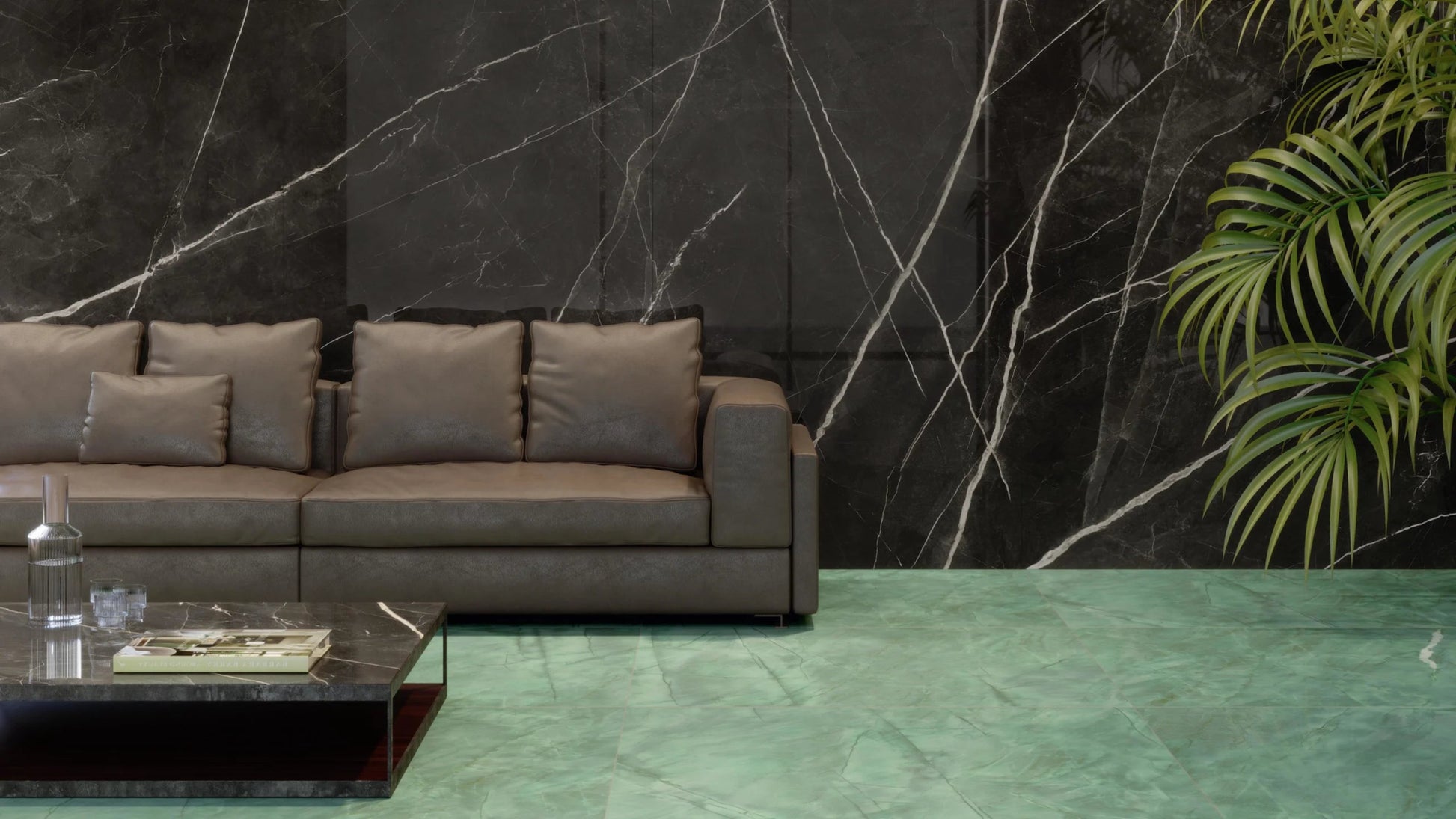 Atlas Concorde Marvel Gala AFXP vloertegel 60x120cm 9mm glans rect. exotic green - Mozaiektegel.com