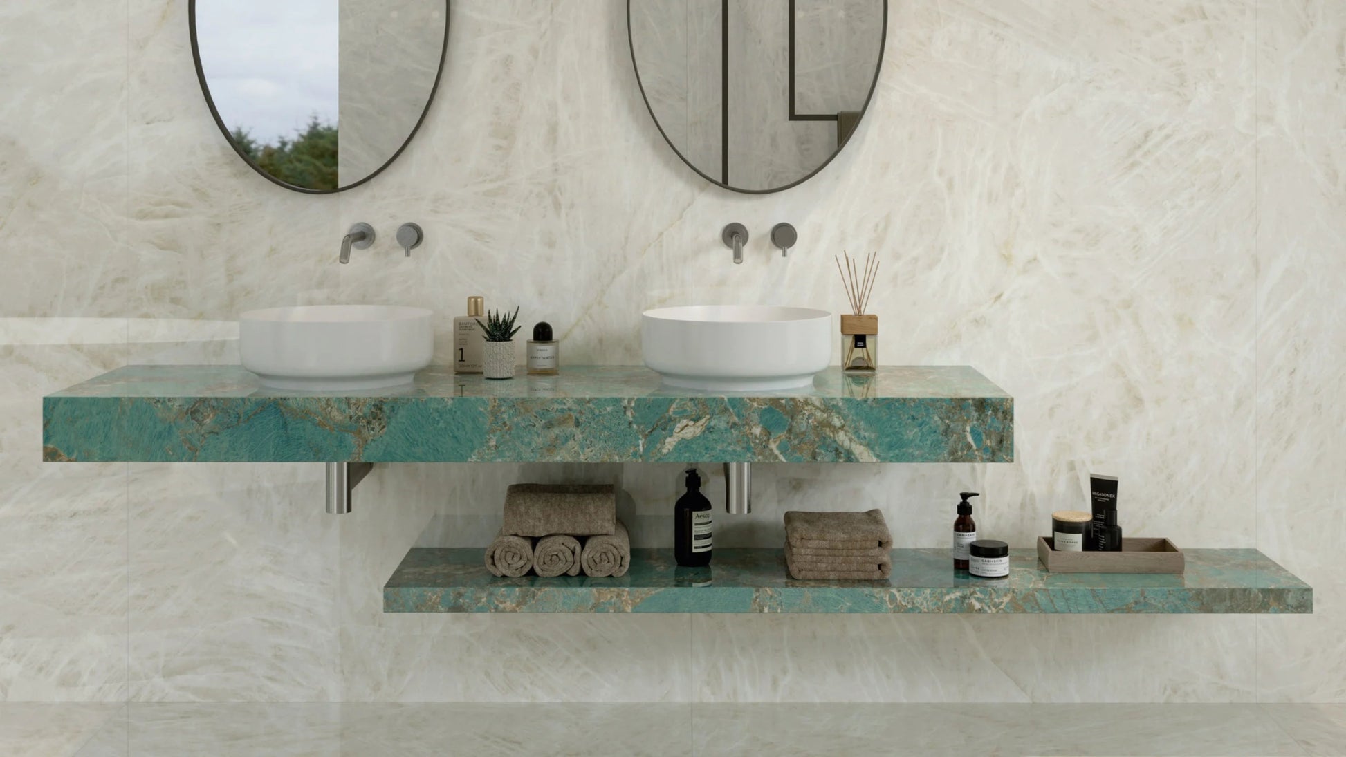 Atlas Concorde Marvel Gala AFXR vloertegel 60x120cm 9mm glans rect. crystal white - Mozaiektegel.com