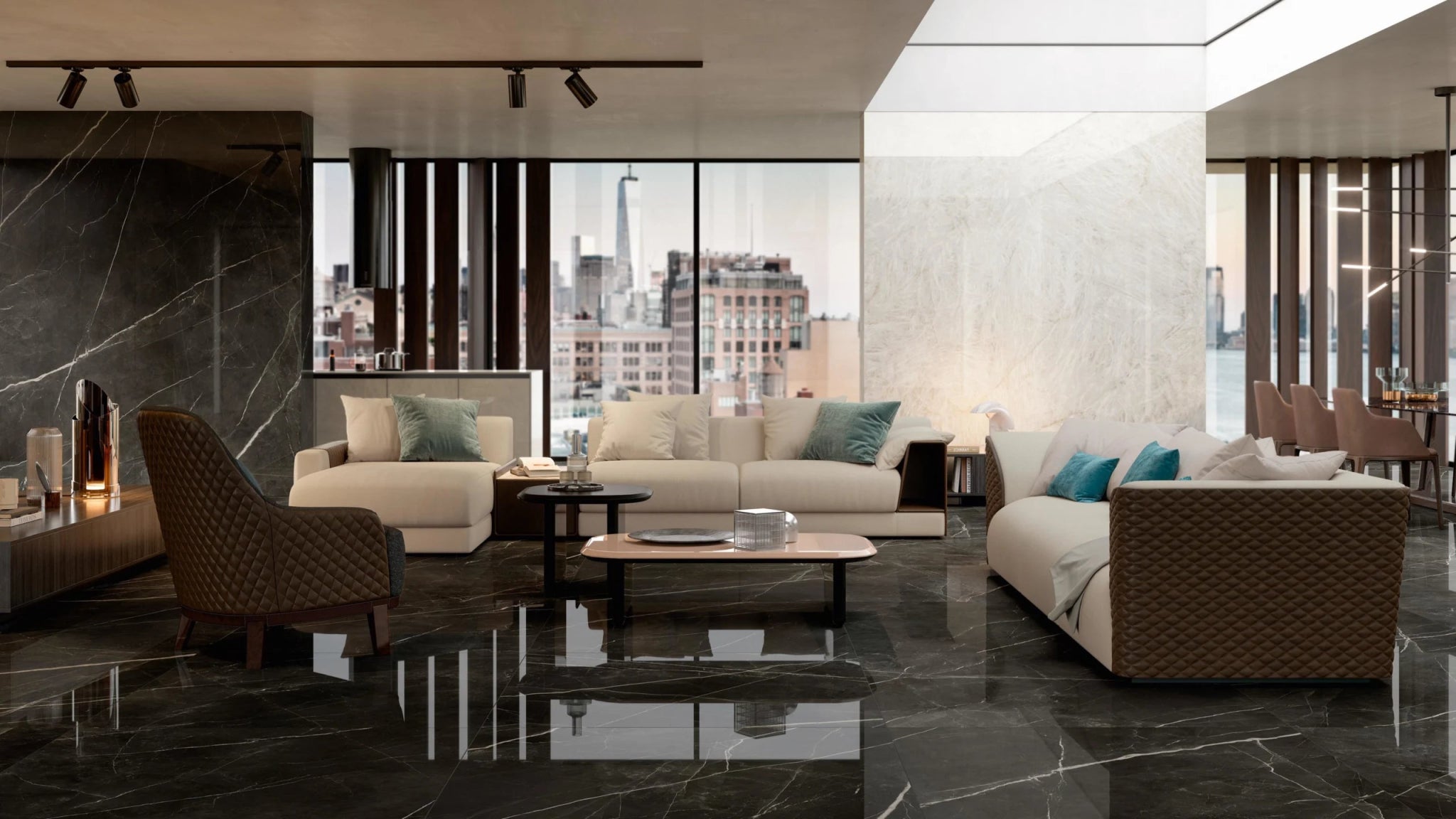 Atlas Concorde Marvel Gala AFXT vloertegel 60x120cm 9mm glans rect. calac. black - Mozaiektegel.com