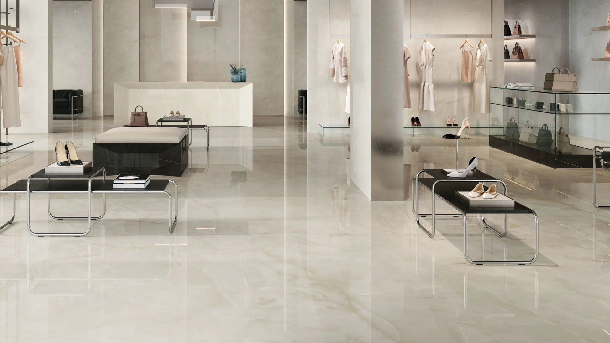 Atlas Concorde Marvel Onyx AJBS vloertegel 60x120cm 9mm glans ret.pearl lap. - Mozaiektegel.com