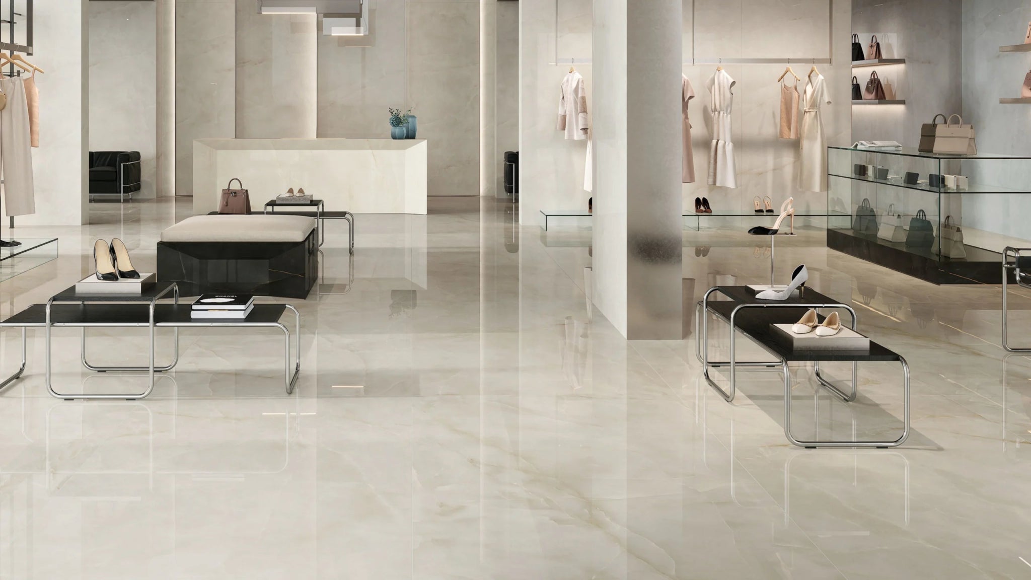 Atlas Concorde Marvel Onyx AJBS vloertegel 60x120cm 9mm glans ret.pearl lap. - Mozaiektegel.com