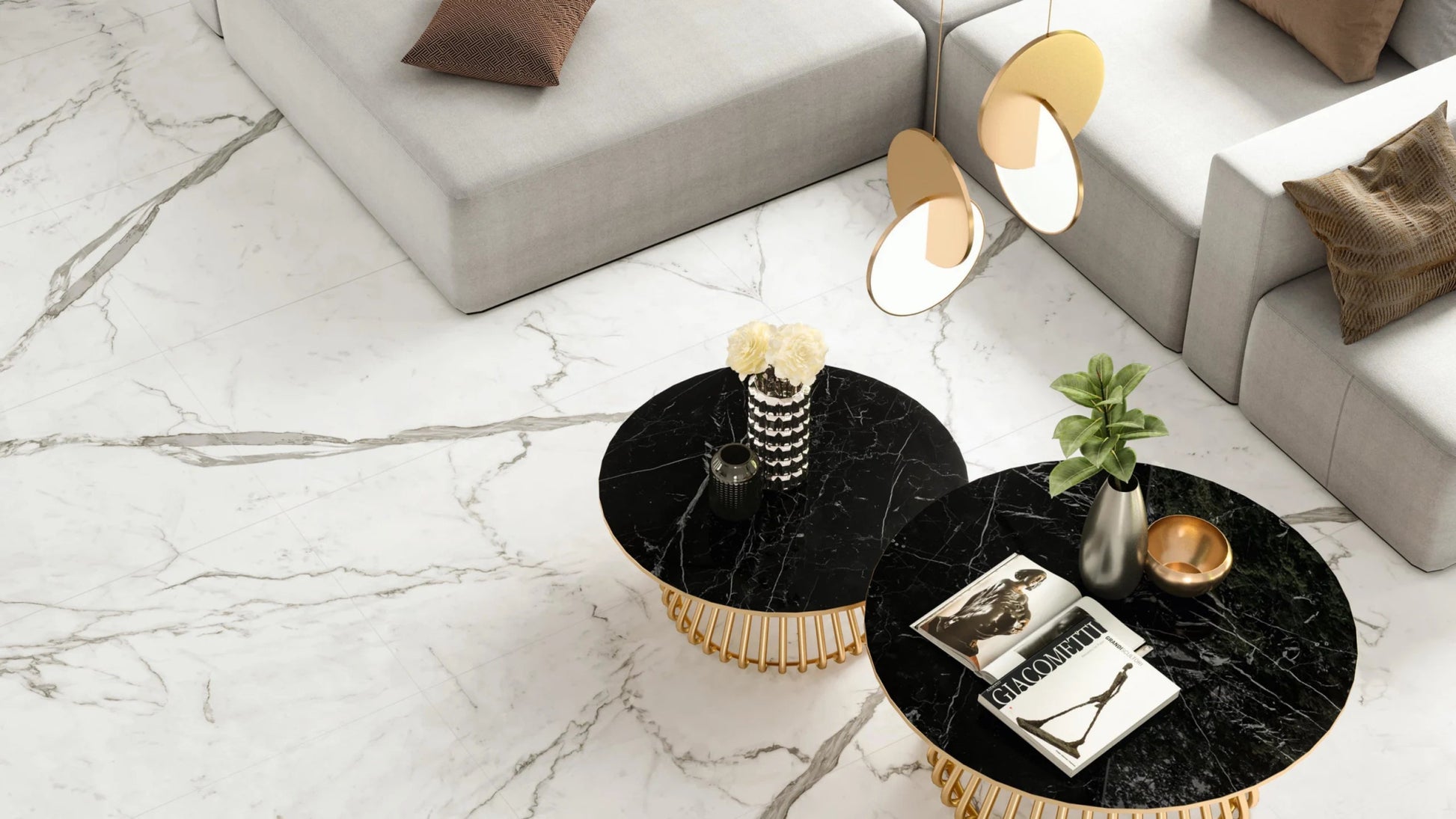 Atlas Concorde Marvel Shine A4QR vloertegel 60X60cm 9mm mat ret.R10 stat.supr. - Mozaiektegel.com