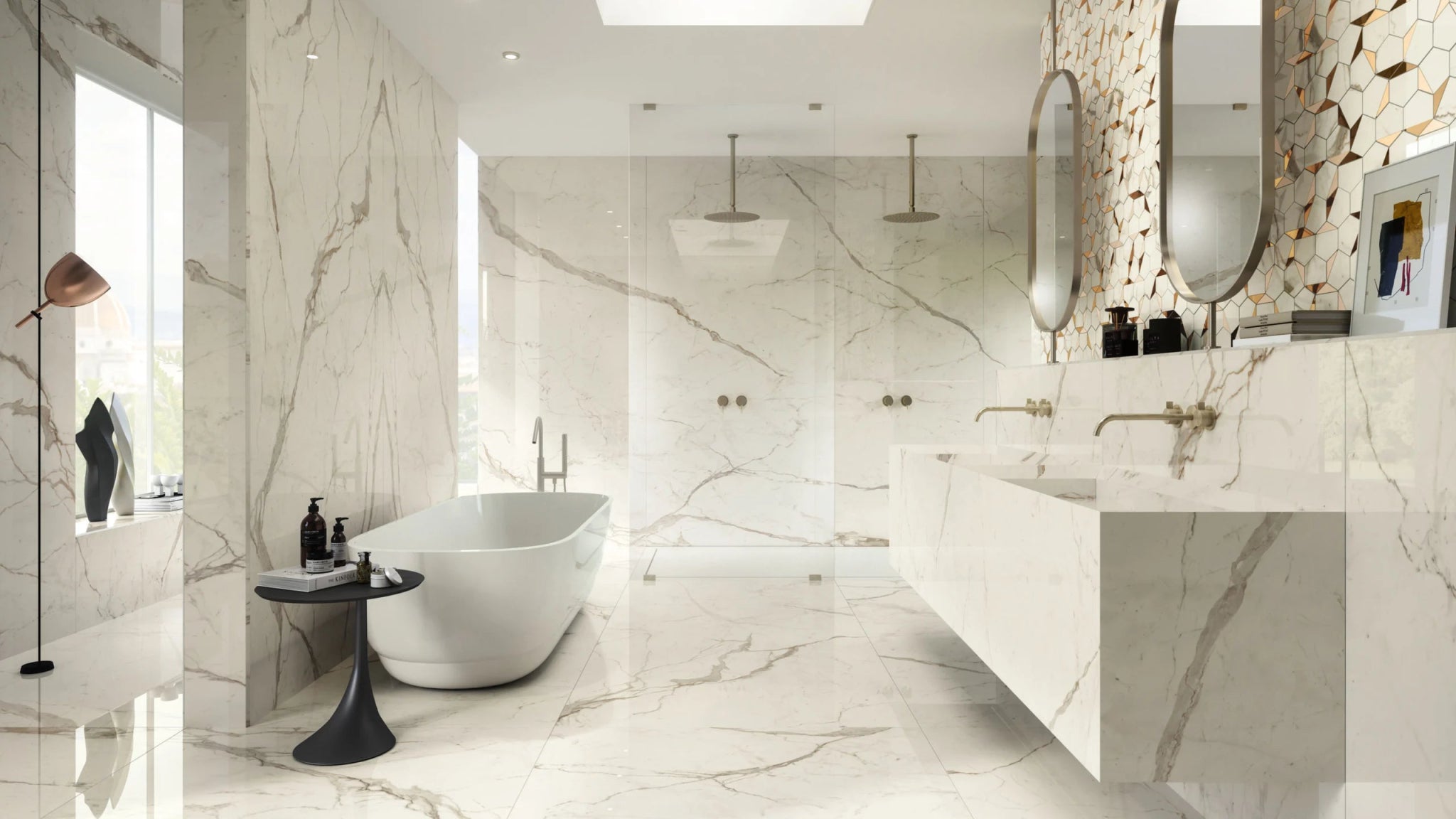 Atlas Concorde Marvel Shine A5TD vloertegel 60x60cm 9mm zijdeglans rect. Cal.Prest. - Mozaiektegel.com