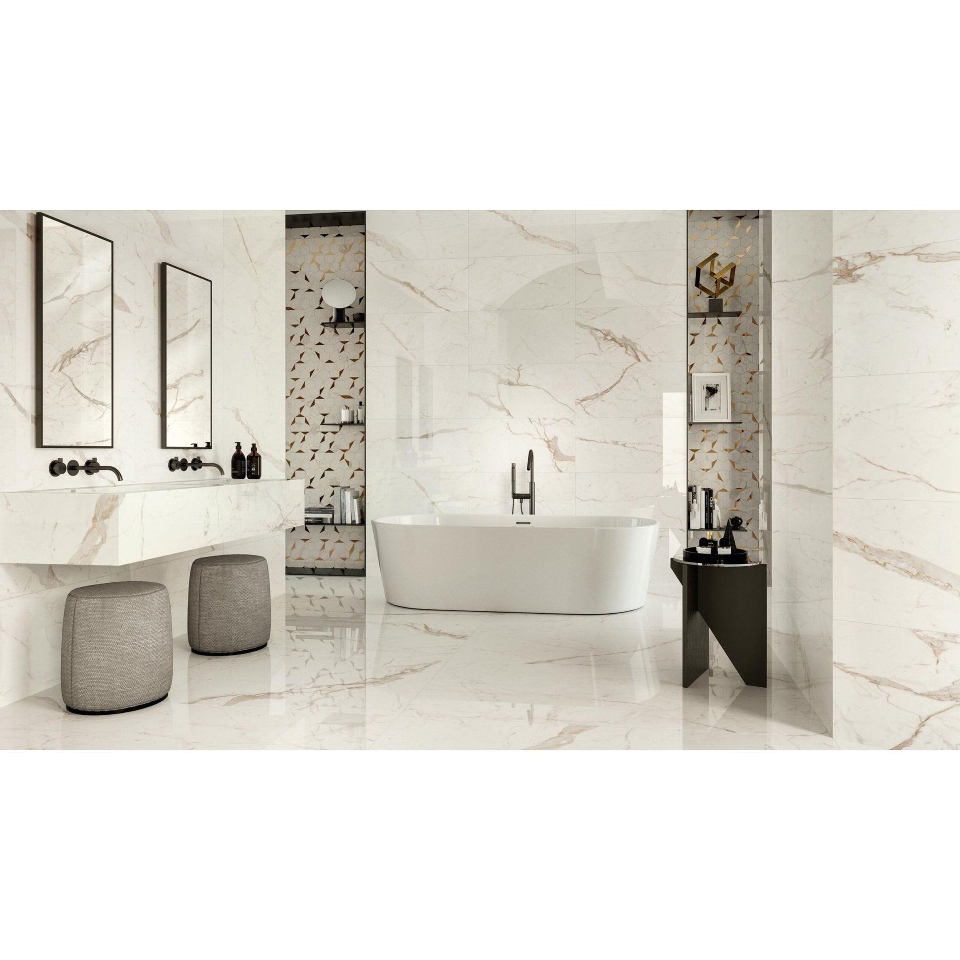 Atlas Concorde Marvel Shine A5TH VLtegel 30X60cm 9mm z.glans rect. Cal. Prest. - Mozaiektegel.com