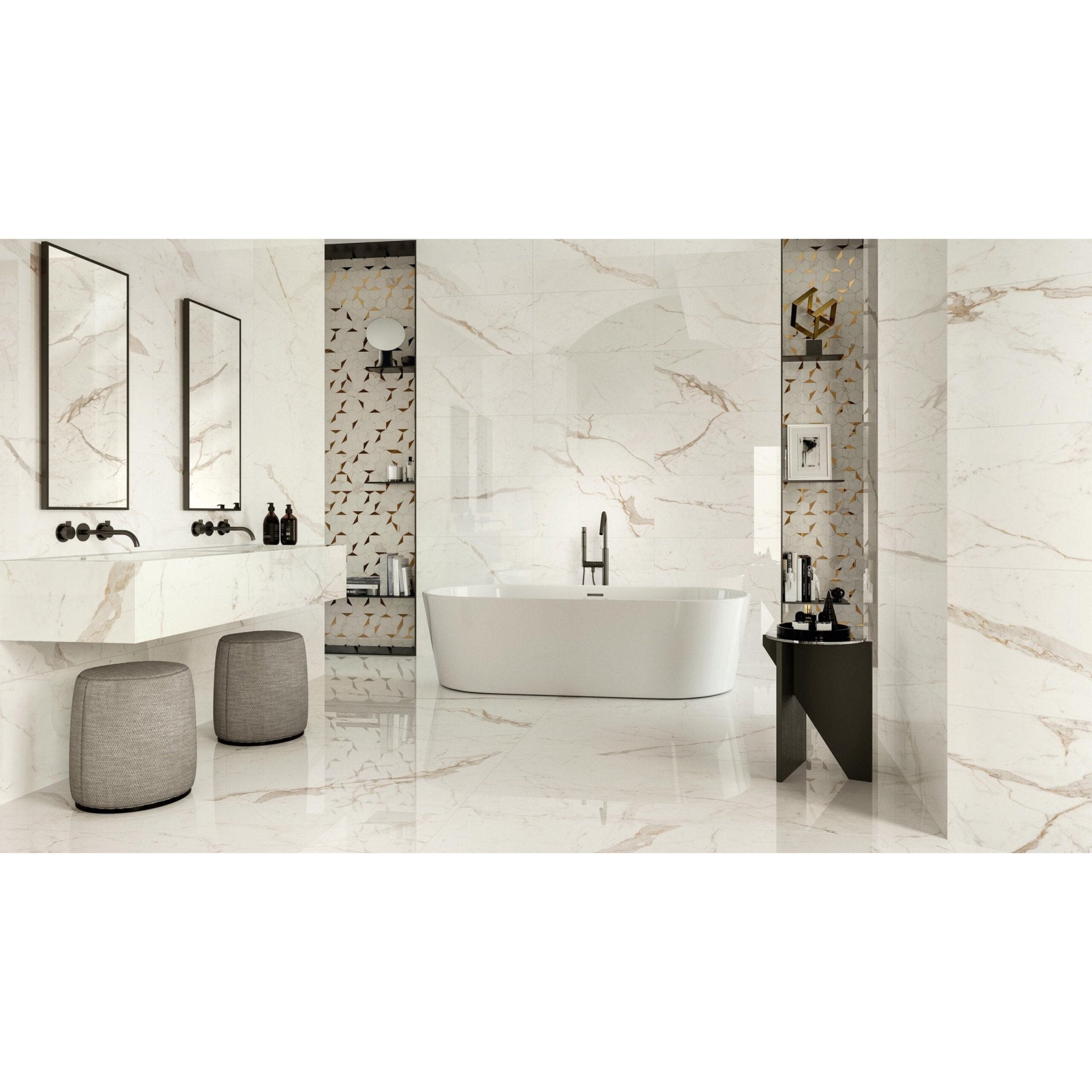 Atlas Concorde Marvel Shine A5TH VLtegel 30X60cm 9mm z.glans rect. Cal. Prest. - Mozaiektegel.com