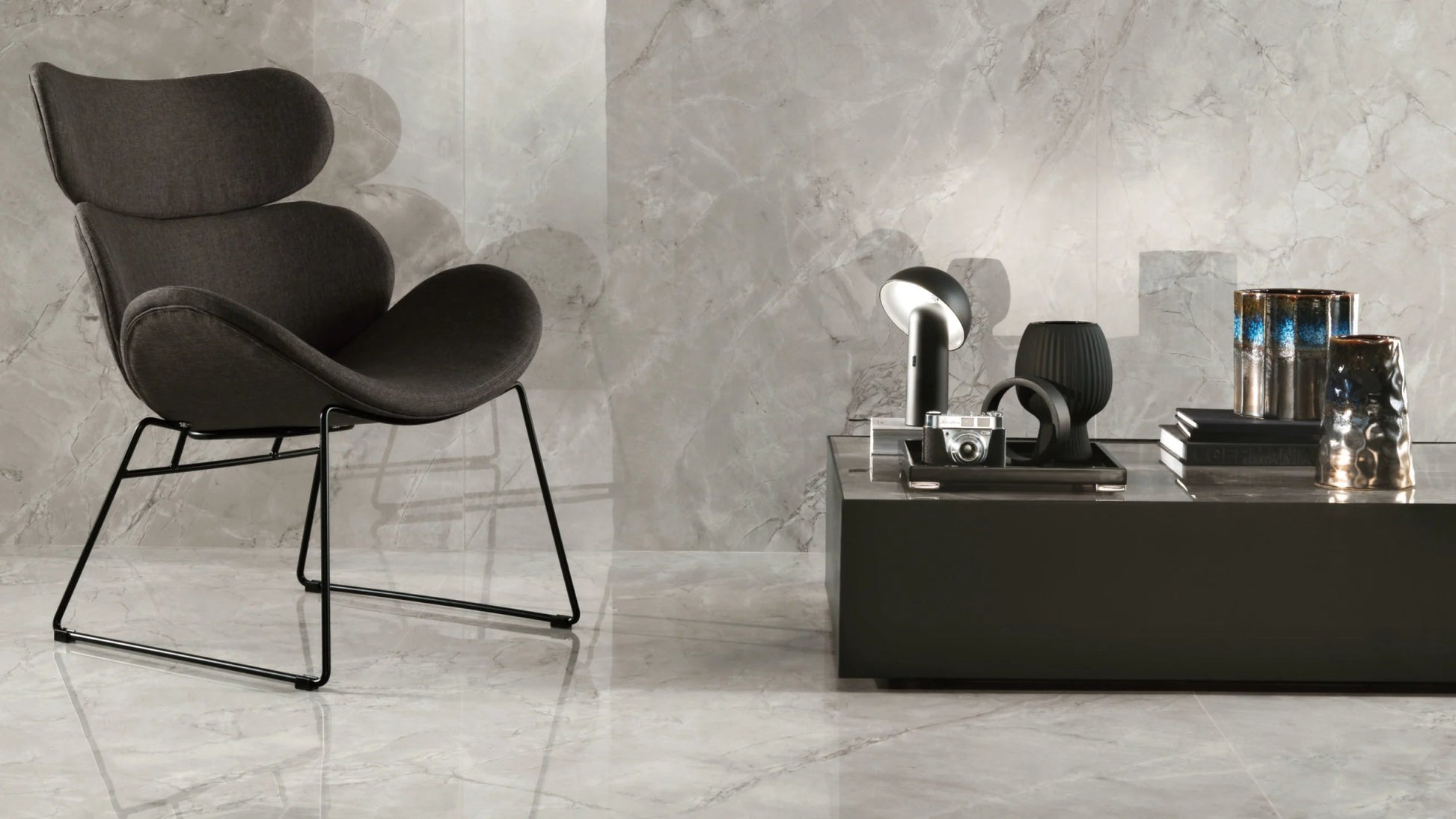 Atlas Concorde Marvel X A8Z5 vloertegel 60x120cm 9mm glans rect. grey cloud - Mozaiektegel.com