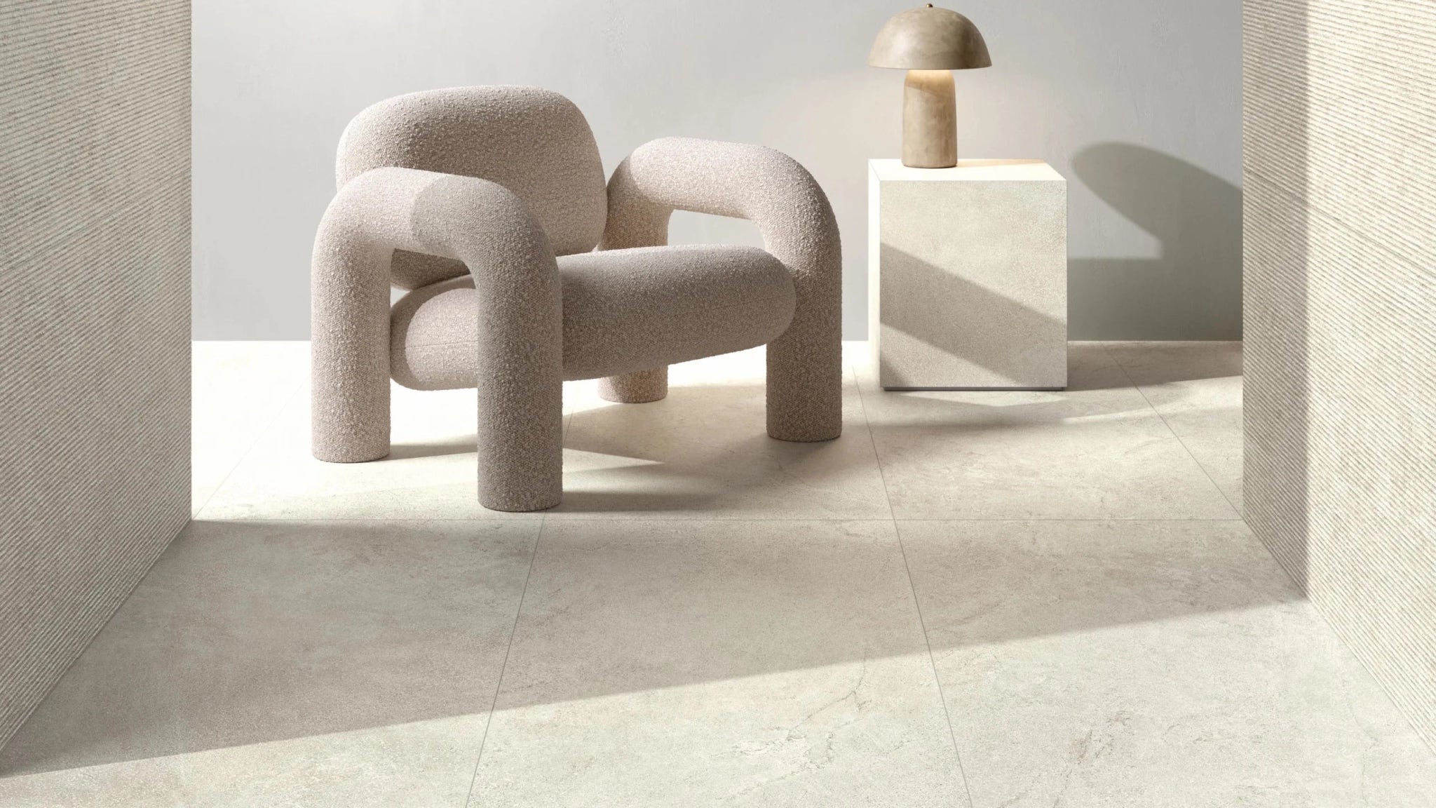 Beste Koop All Around Stone Vloertegel 600X600 White 9mm Mat Ret.R10 - Mozaiektegel.com