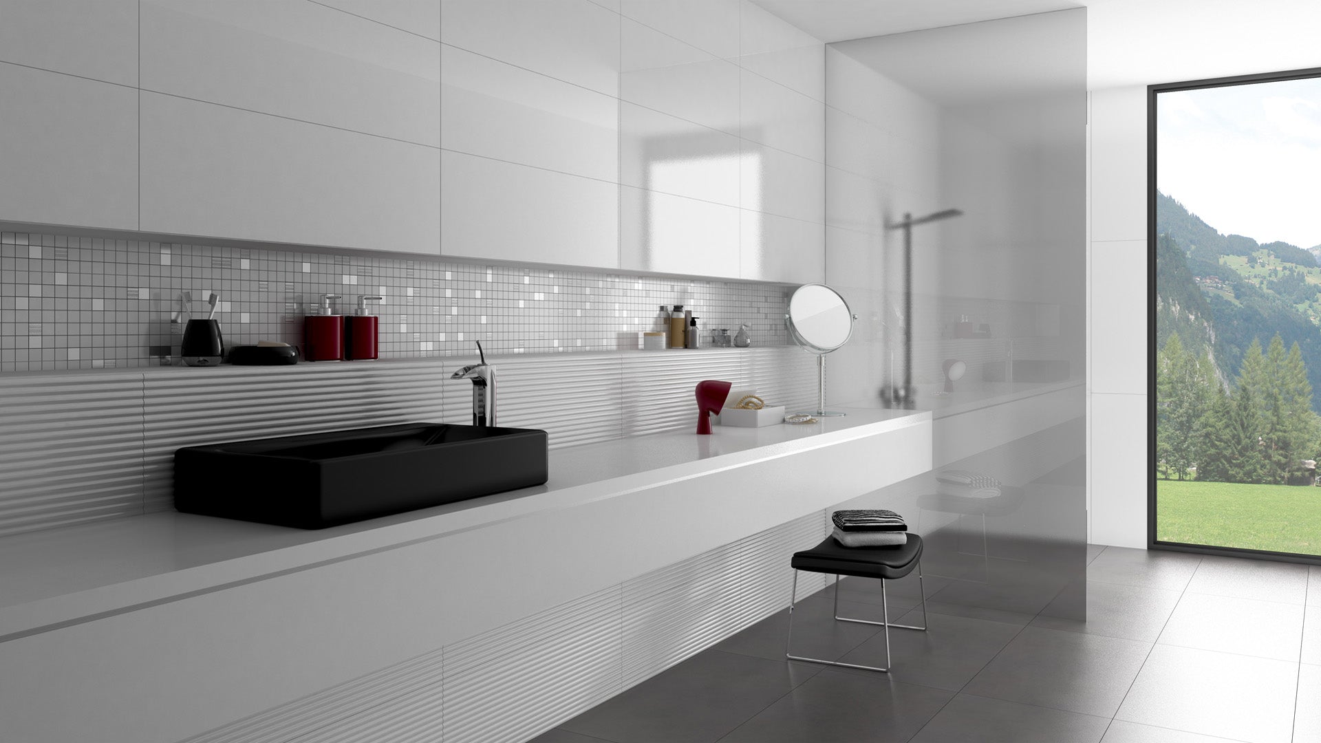 Beste Koop Dimension 32184 Wandtegel 400X1200 Bases Blanco 7mm Glans Ret. - Mozaiektegel.com