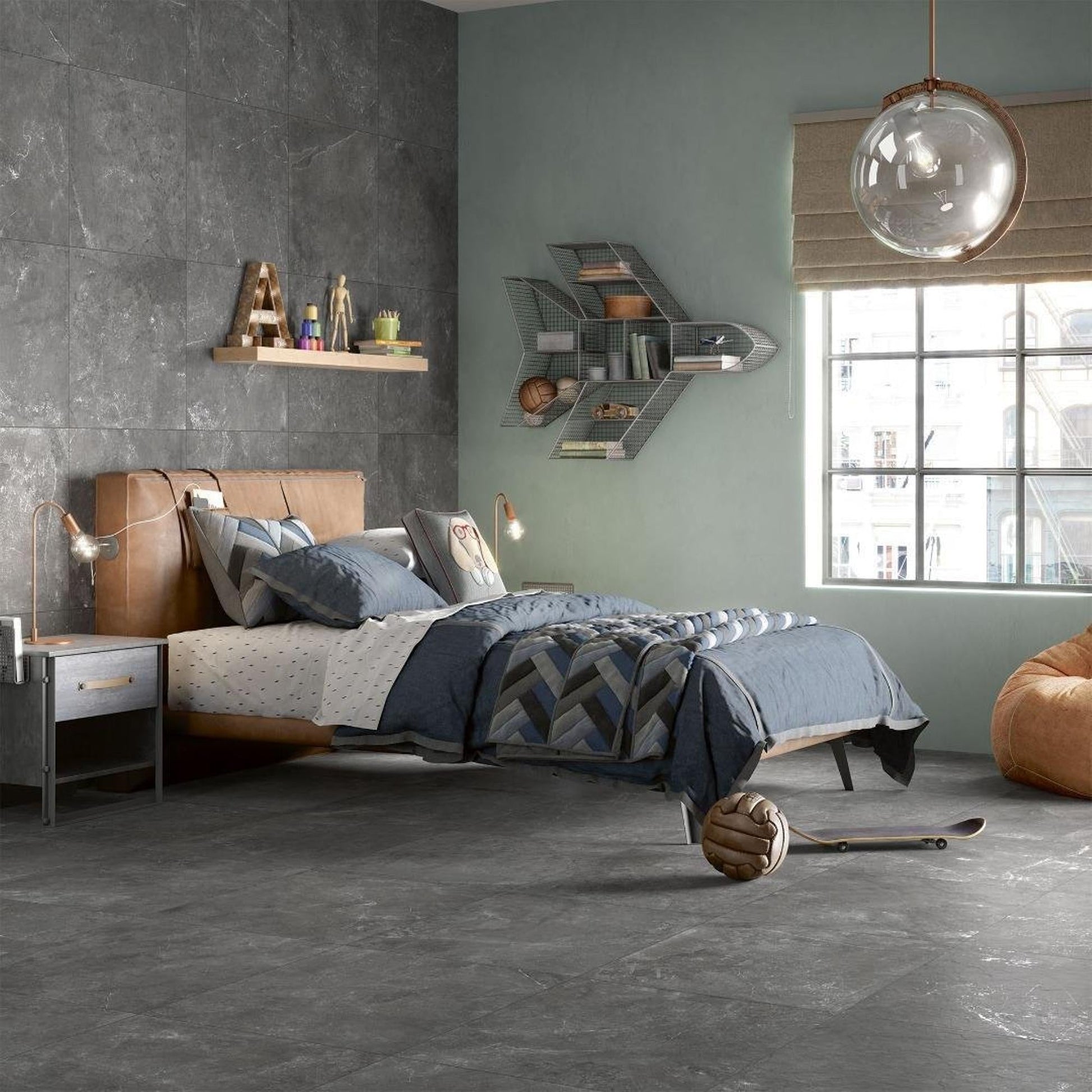 Beste Koop Harmony Vloertegel 1000X1000 Black 8,5mm Mat Ret.R10 - Mozaiektegel.com