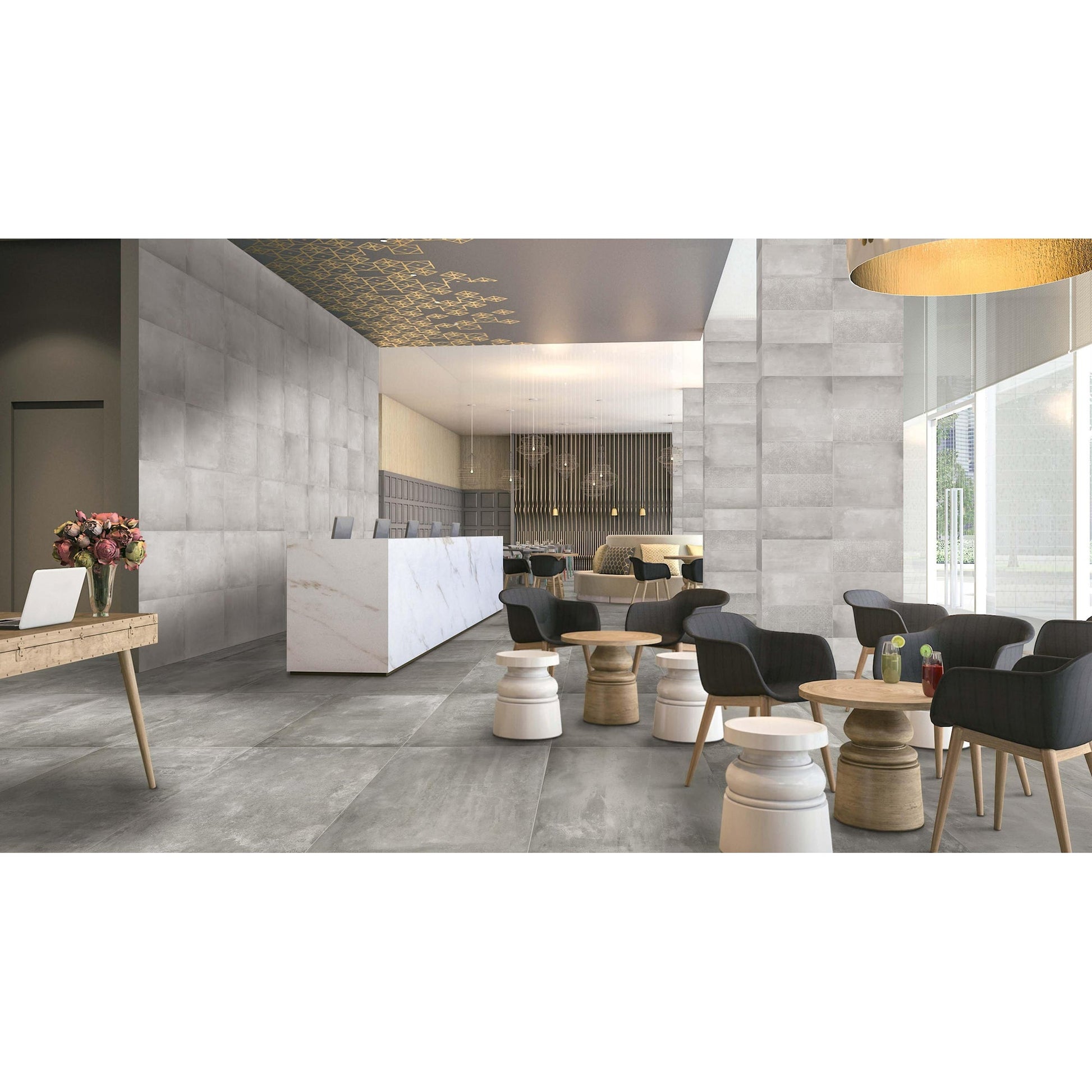 Beste Koop Icon Vloertegel 300X600 Silver 9mm Mat Ret.R9 - Mozaiektegel.com