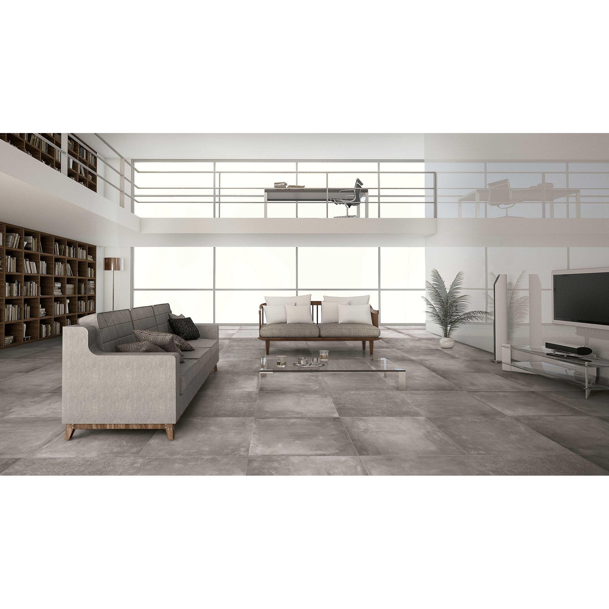 Beste Koop Icon Vloertegel 600X600 Smoke 9mm Mat Ret.R9 - Mozaiektegel.com