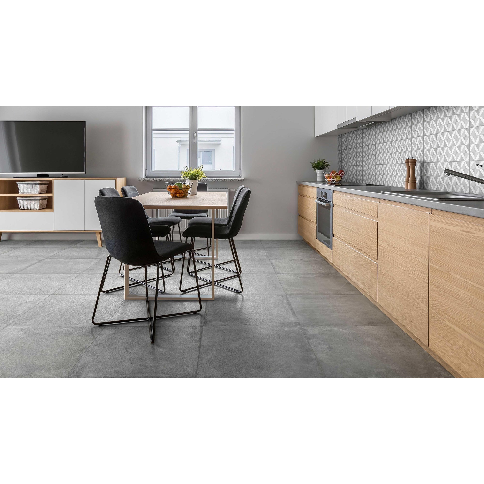 Beste Koop Icon Vloertegel 600X600 Smoke 9mm Mat Ret.R9 - Mozaiektegel.com