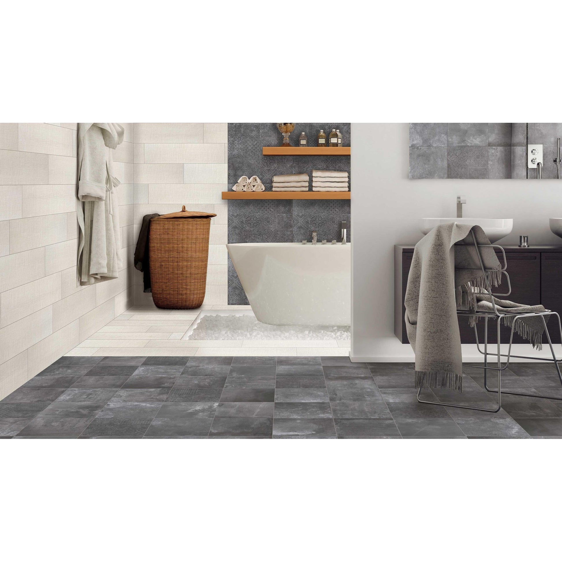 Beste Koop Icon Vloertegel 800X800 Black 9mm Mat Ret.R9 - Mozaiektegel.com