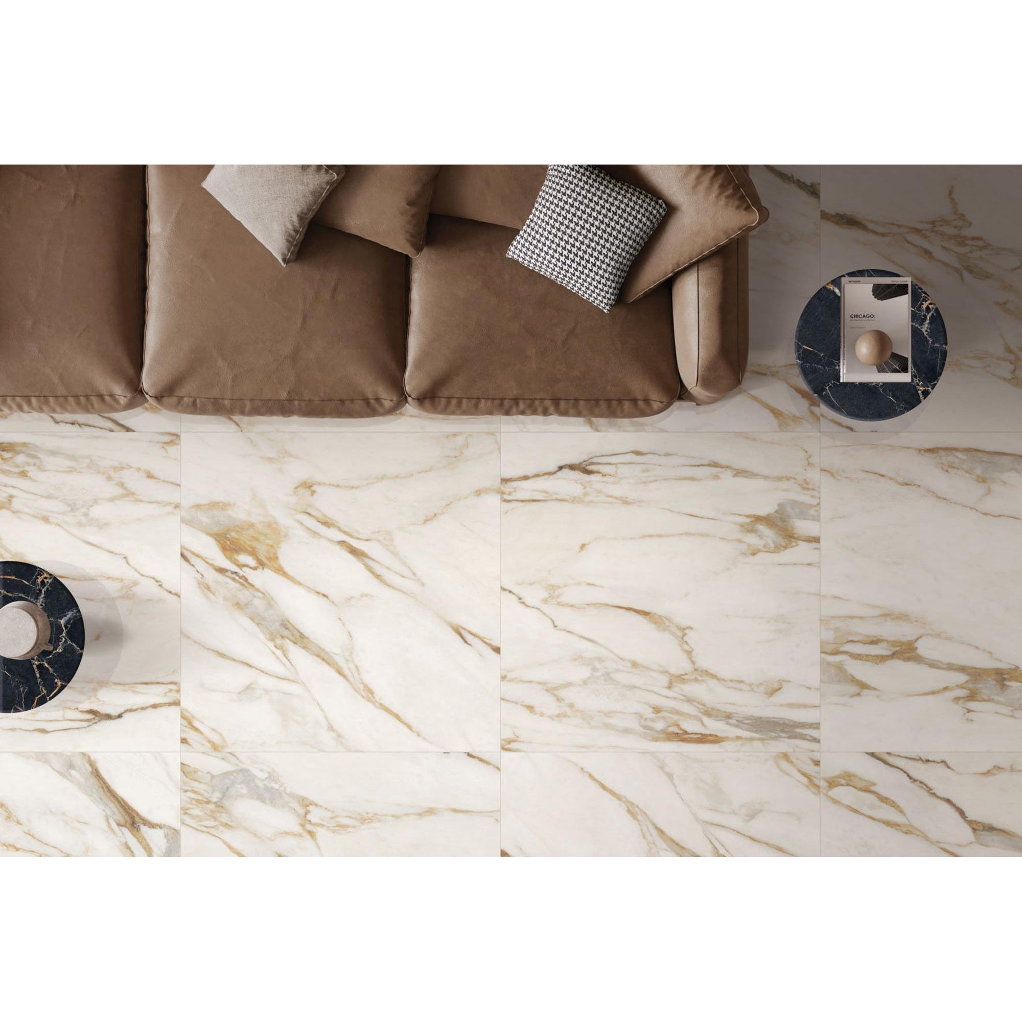 Beste Koop Signoria Vloertegel 600X1200 Cala.Ven.Oro 8,5mm Mat Ret.R10 - Mozaiektegel.com